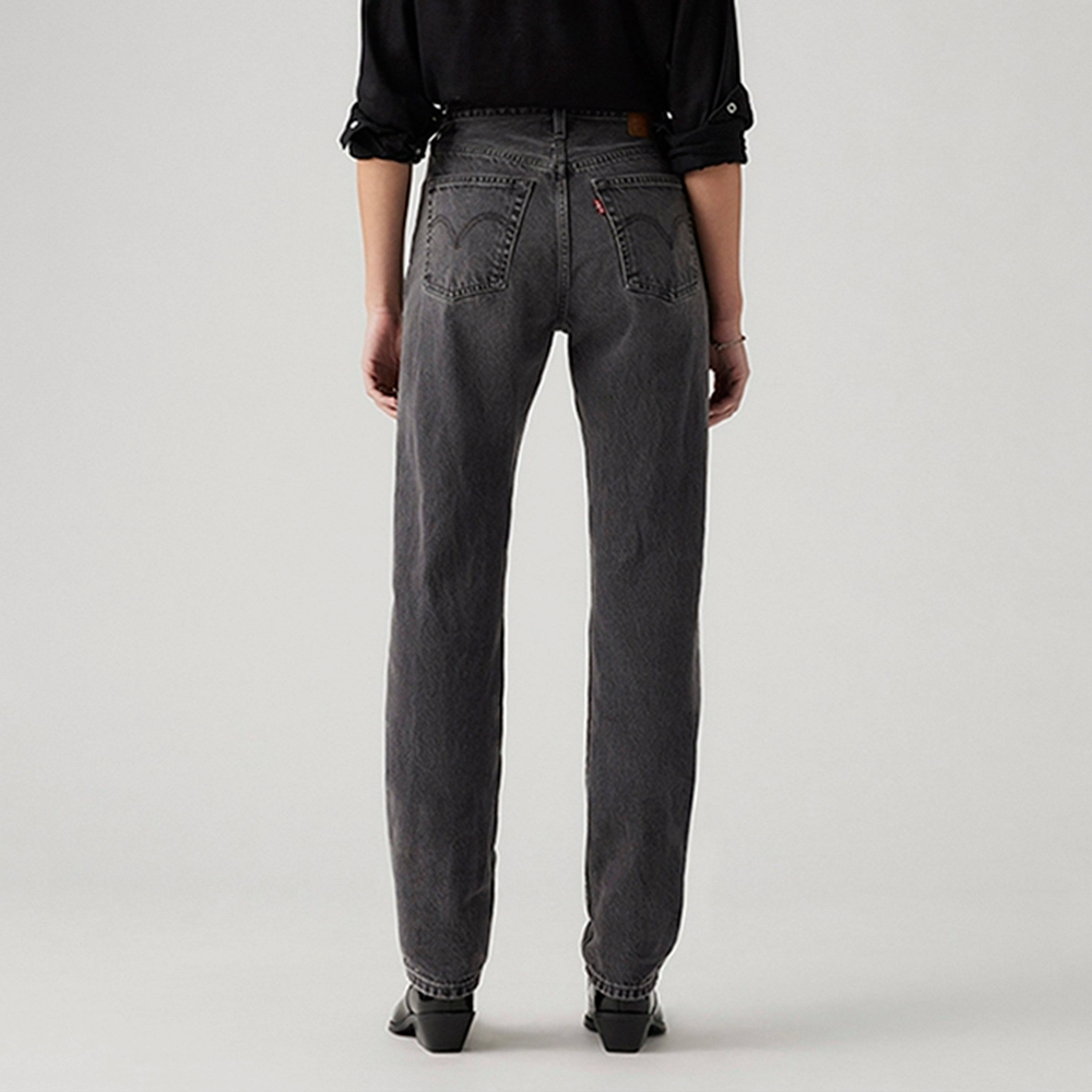 Levi's 501 Straight Fit Black 5-Pocket Women's Jeans Inseam 30-women-clothing-bottoms-jeans-image-3