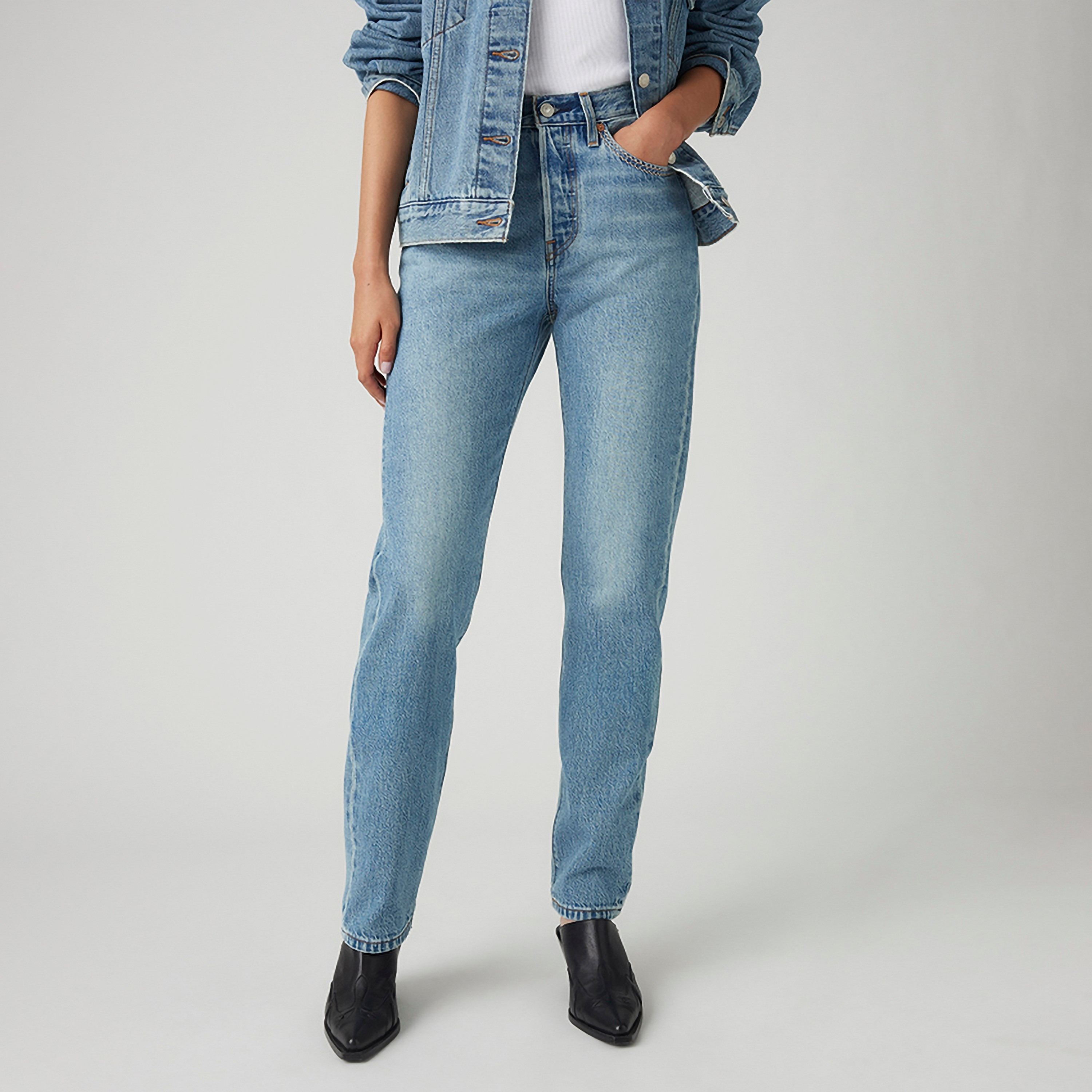ليفاز 501 بوي فريند، فيت بلو بخمسة جيوب بنطلون نسائي داخلي 30-women-clothing-bottoms-jeans-image-1