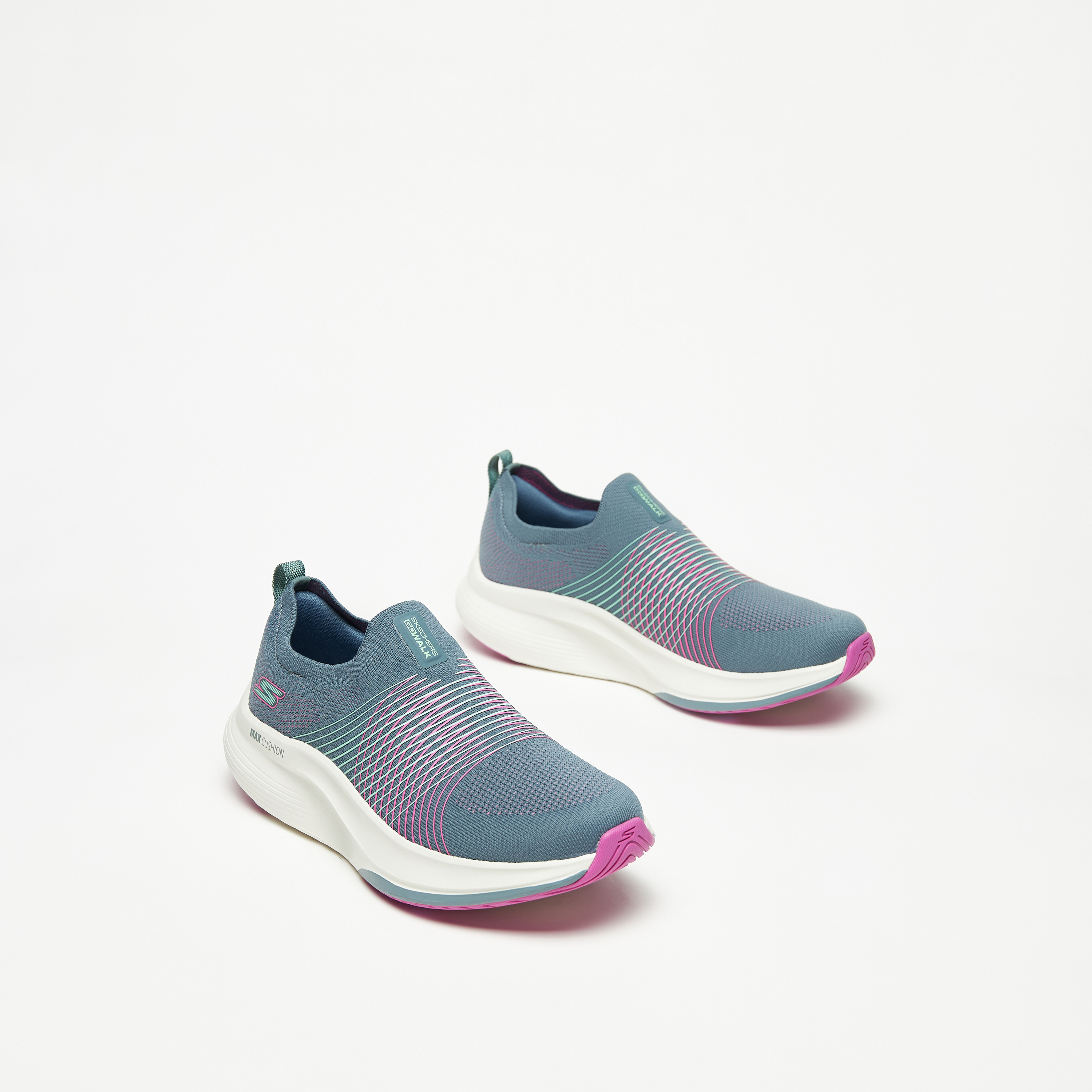 سكيتشرز حذاء مشي جو ووك ماكس ووكر ميموري فوم للنساء 125052-BKW | OE-sports-women-shoes-image-2