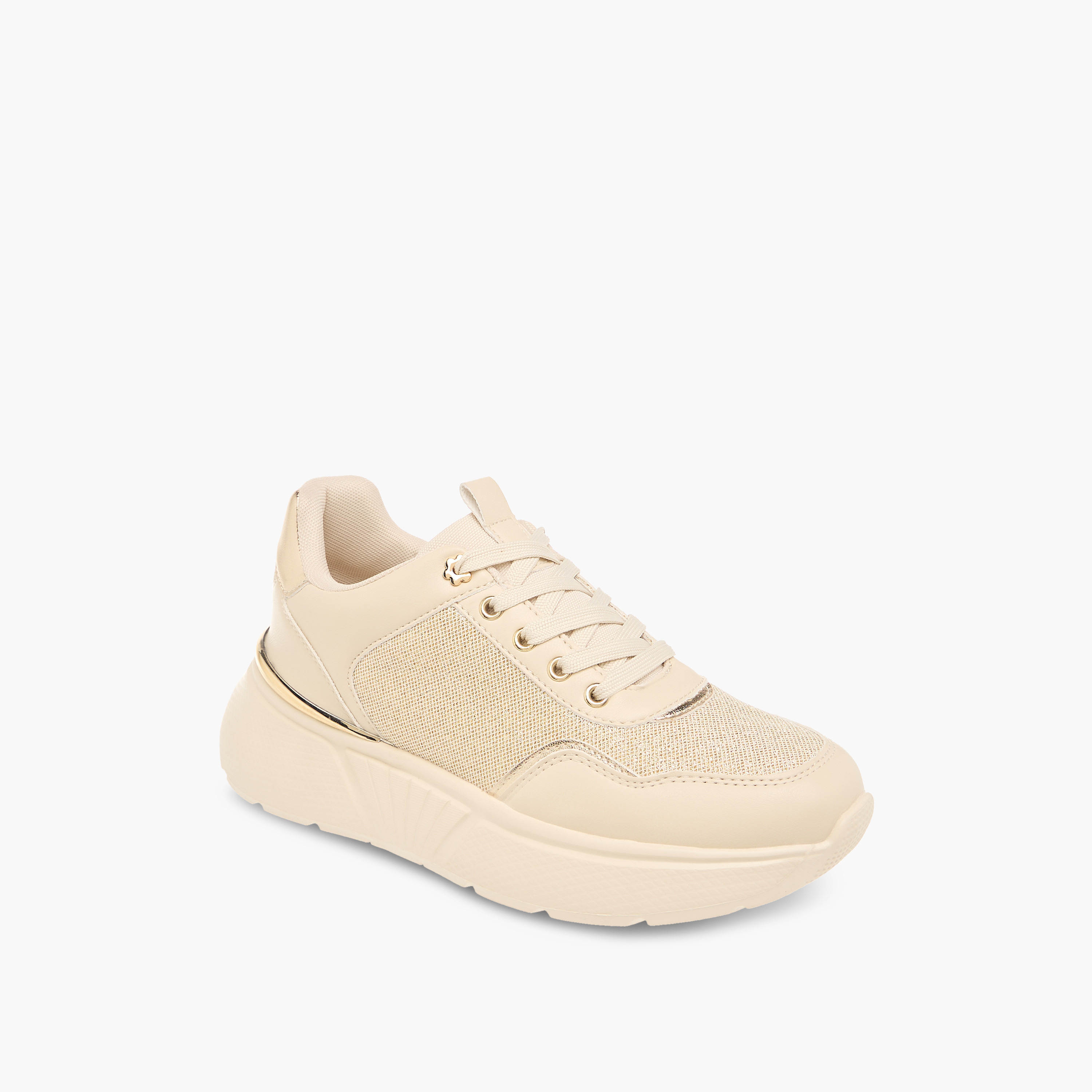 حذاء سنيكرز شانكي بألواح ورباط إغلاق من ميسي-women-shoes-sneakers-image-2