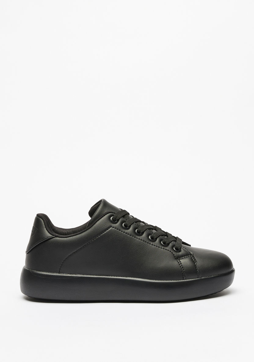 Missy Monotone Sneakers with Lace-Up Closure-Women%27s Sneakers-image-2
