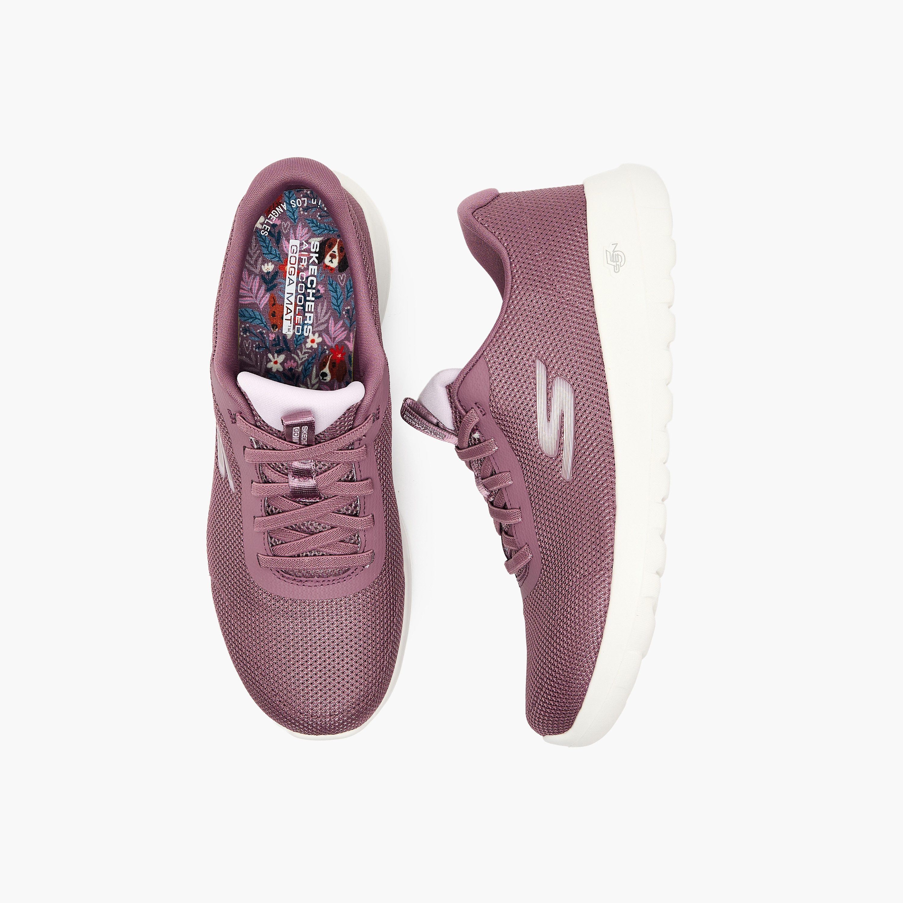 سكيتشرز- حذاء المشي للنساء غو ووك جوي بانجي برباط 125710 | OE-sports-women-shoes-image-3