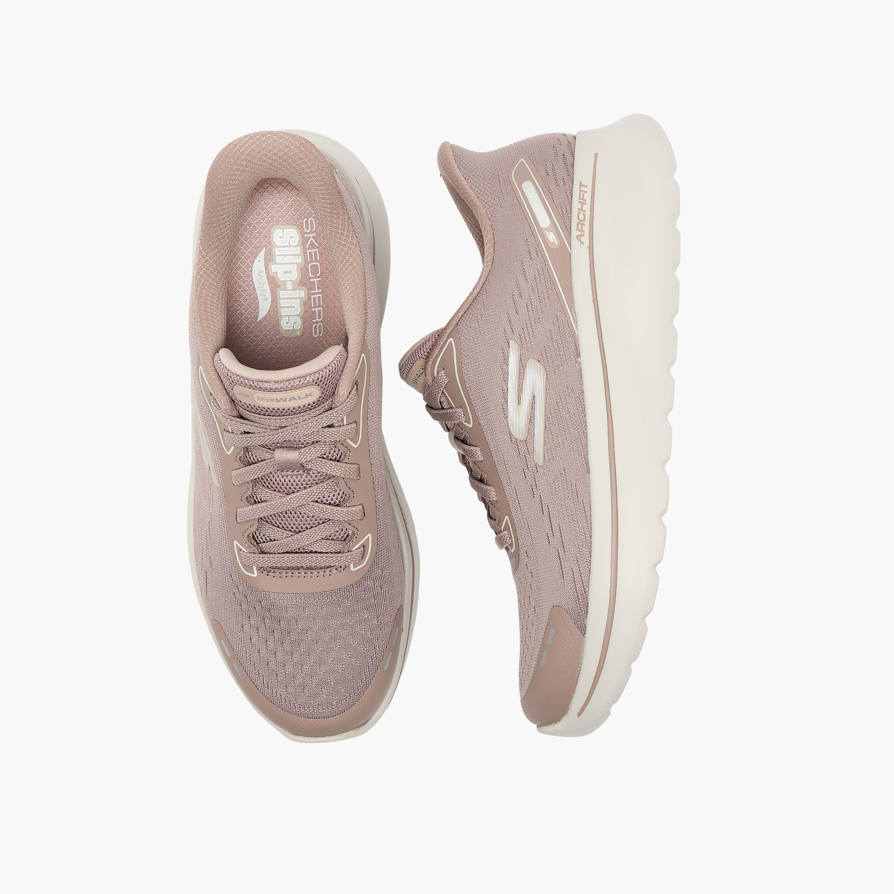سكيتشرز- حذاء المشي للنساء غو ووك آرك فيت ان-جوي بانجي برباط 125840 | OE-sports-women-shoes-image-1