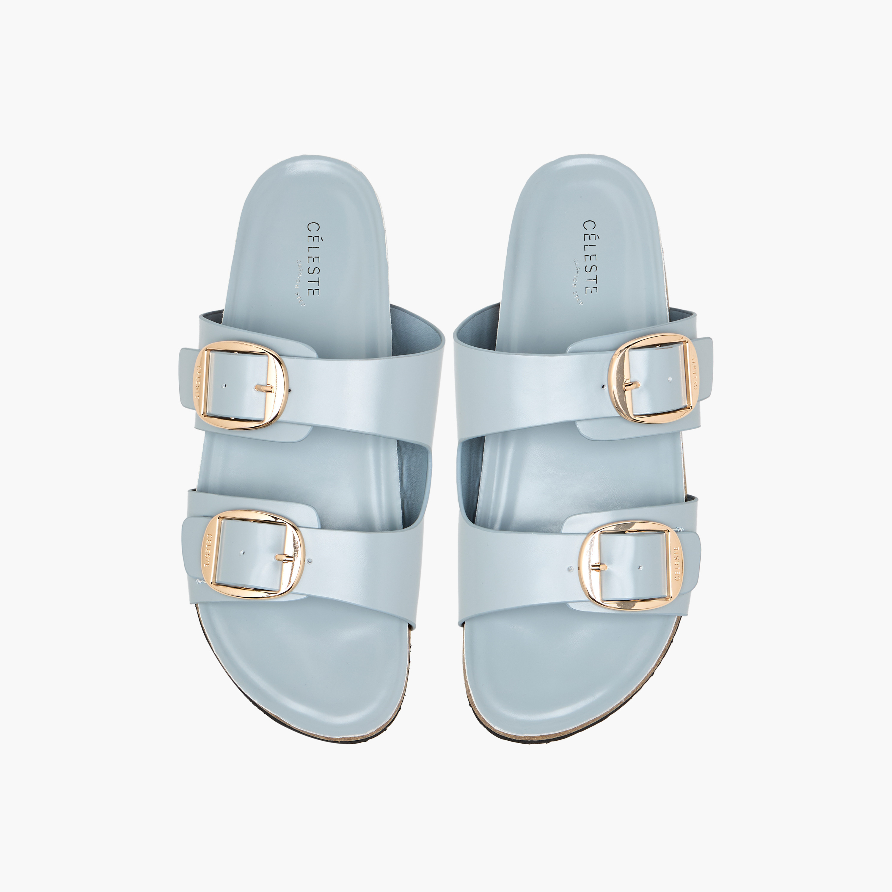 صندل سهل الارتداء بتفاصيل إبزيم للنساء من سيليست-women-shoes-sandals-flats-image-1