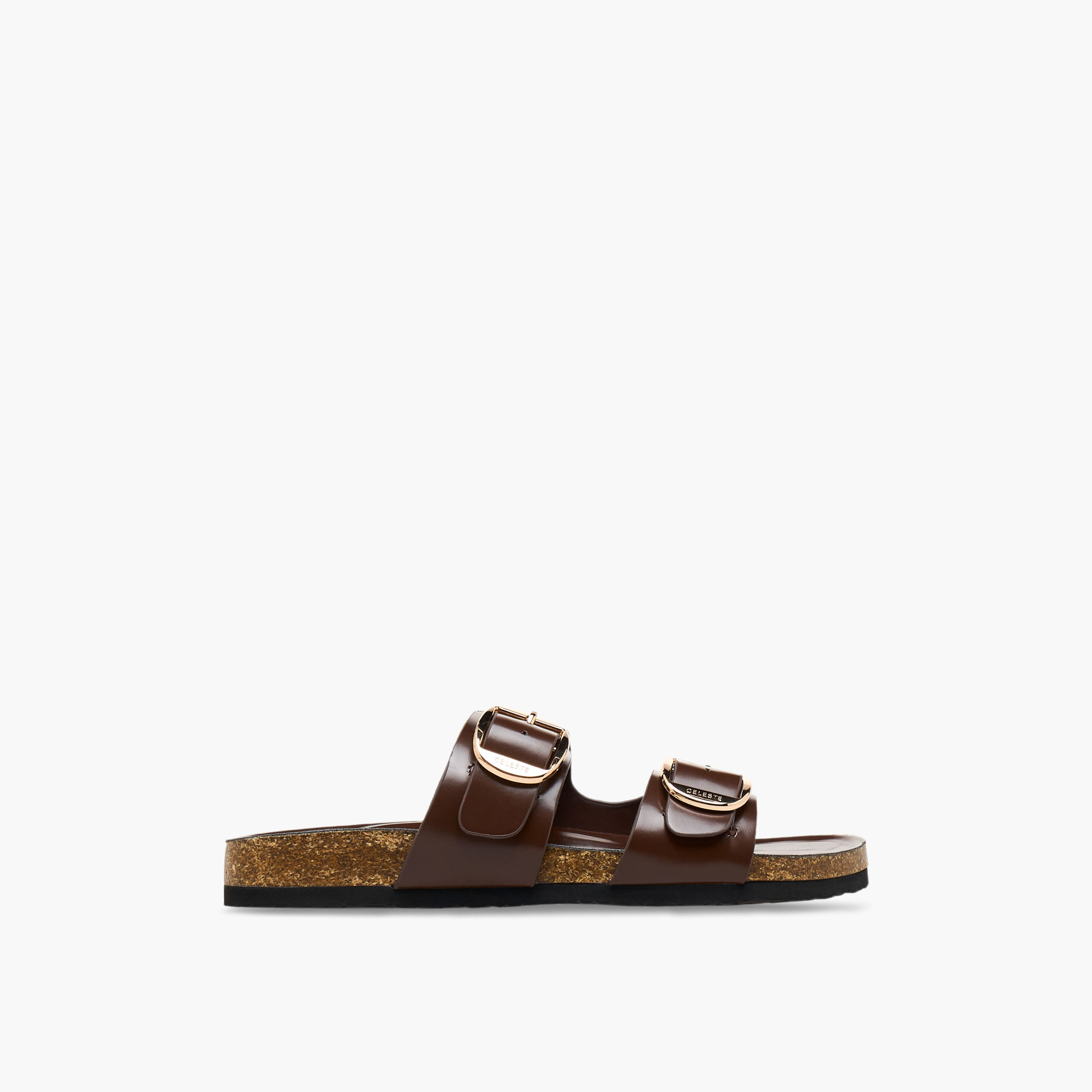 Celeste Women Buckle Detail Slide Sandals-women-shoes-sandals-flats-image-2