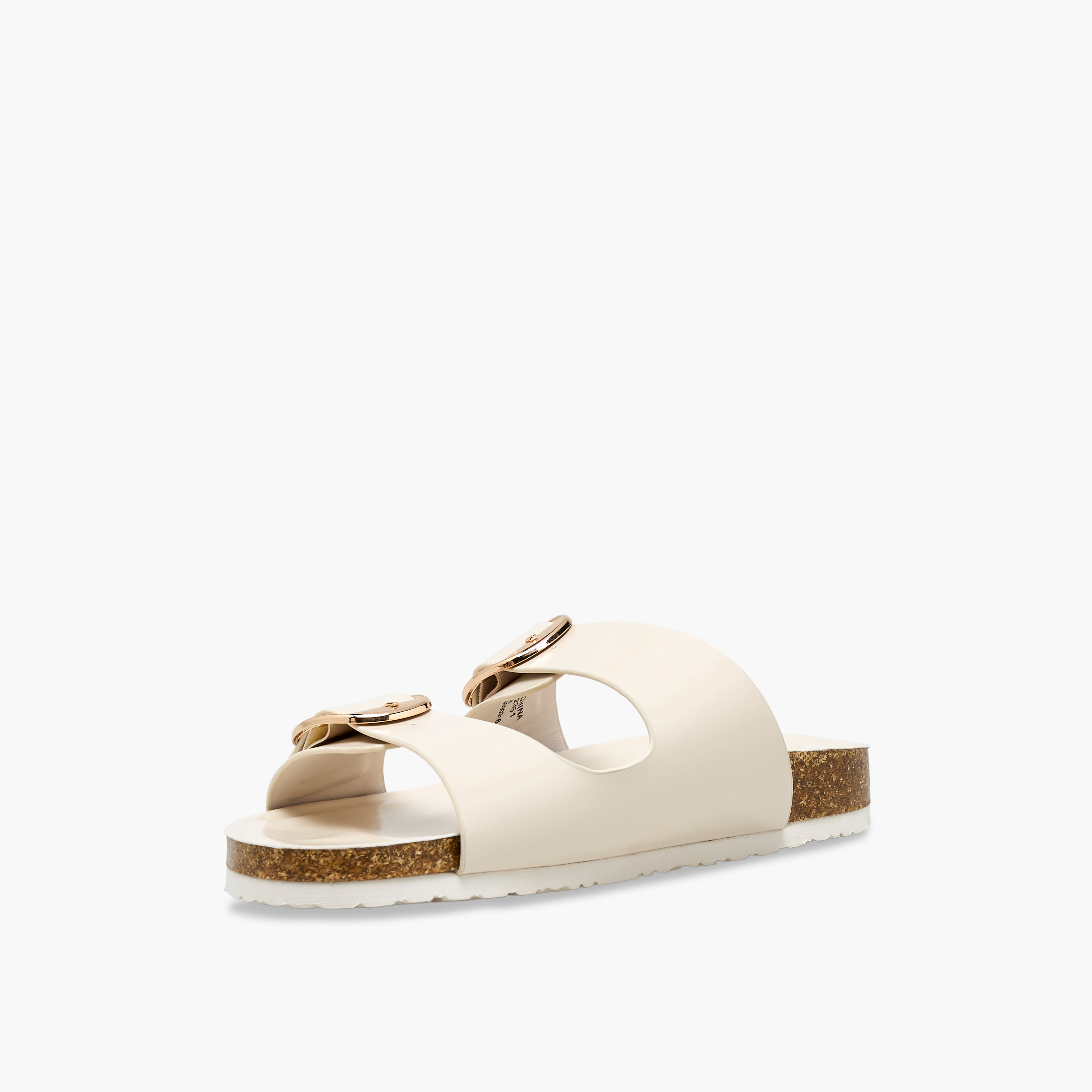 صندل سهل الارتداء بتفاصيل إبزيم للنساء من سيليست-women-shoes-sandals-flats-image-3
