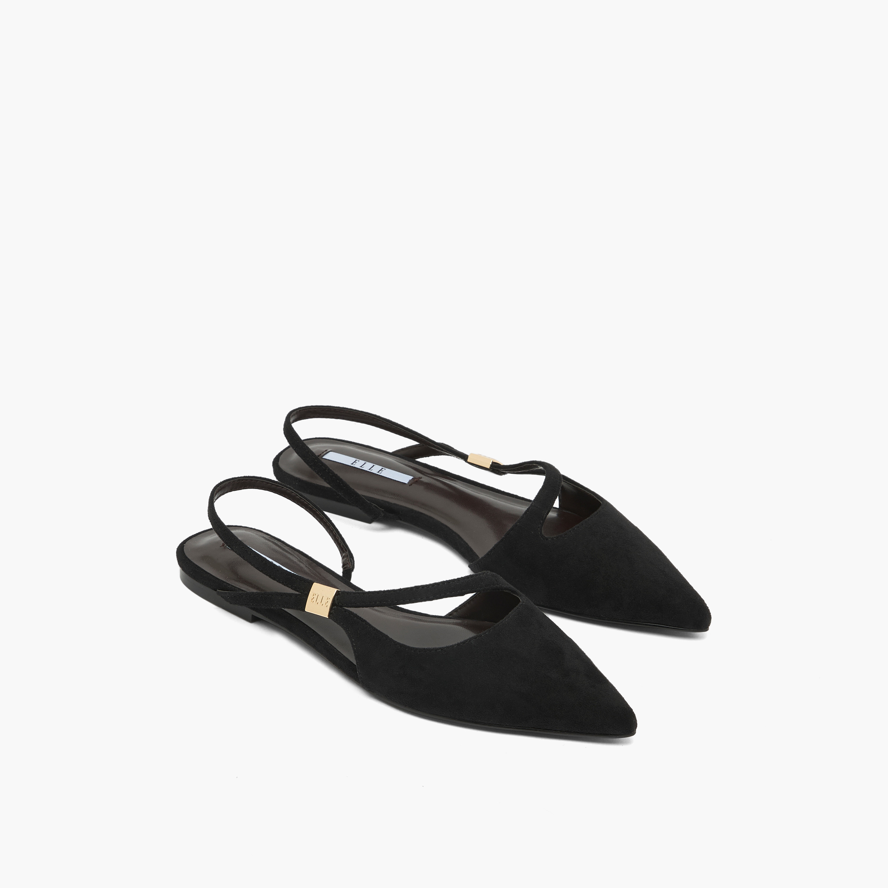 حذاء بمقدمة مدببة وحزام خلفي للنساء من إيل-women-shoes-ballerinas-image-1