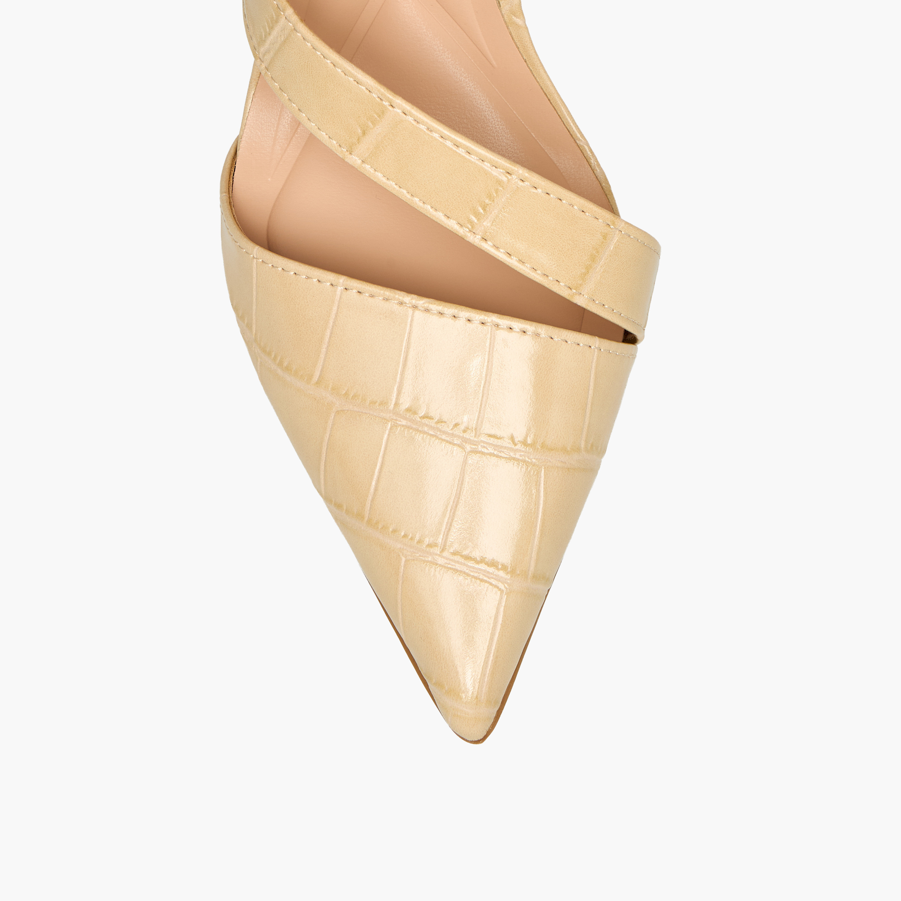 صندل بكعب ستيليتو ومقدمة مدببة بارزة الملمس من سيليست-women-shoes-sandals-heeled-image-7