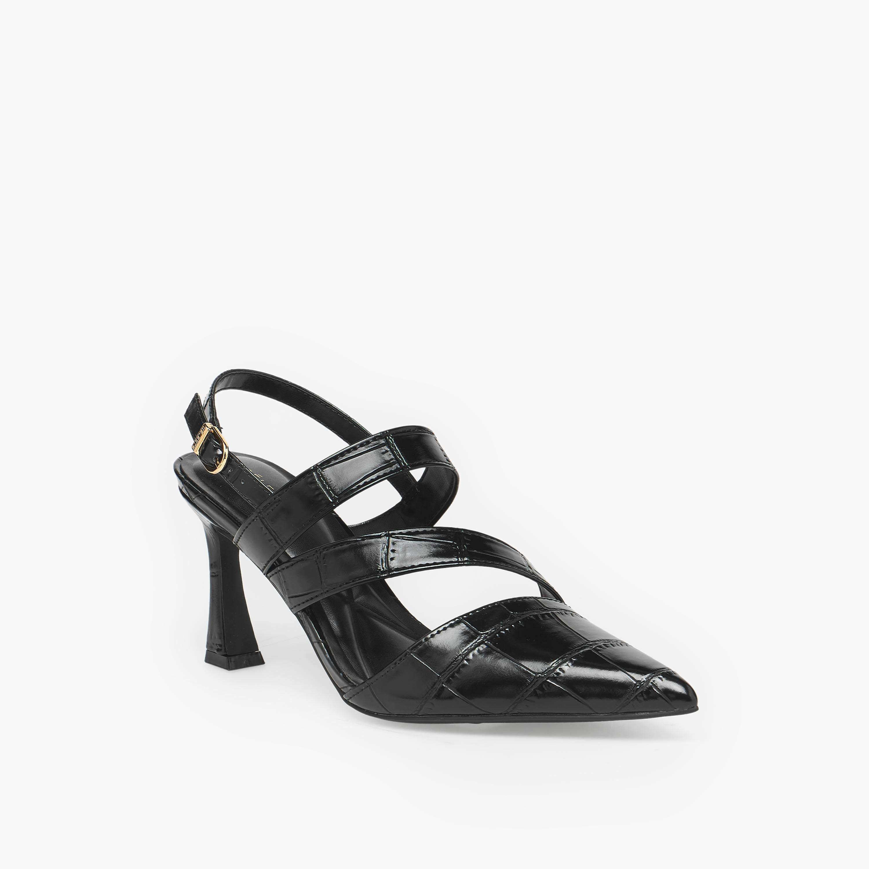 صندل بكعب ستيليتو ومقدمة مدببة بارزة الملمس من سيليست-women-shoes-sandals-heeled-image-2