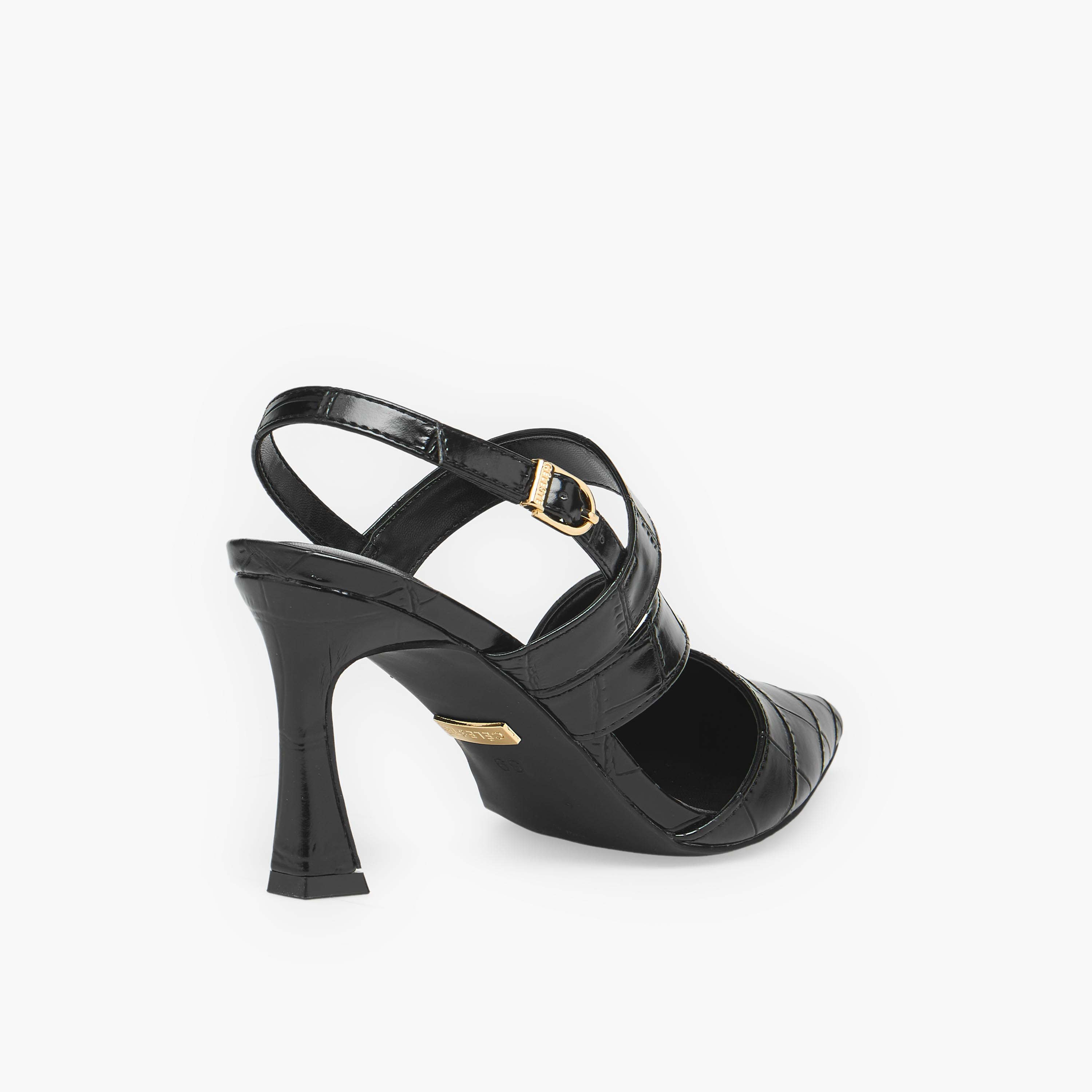صندل بكعب ستيليتو ومقدمة مدببة بارزة الملمس من سيليست-women-shoes-sandals-heeled-image-6