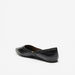Celeste Women's Textured Point Toe Ballerina Shoes-Women%27s Ballerinas-thumbnailMobile-1