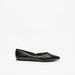 Celeste Women's Textured Point Toe Ballerina Shoes-Women%27s Ballerinas-thumbnailMobile-2