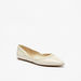 Celeste Women's Textured Point Toe Ballerina Shoes-Women%27s Ballerinas-thumbnailMobile-0