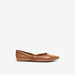 Celeste Women's Textured Point Toe Ballerina Shoes-Women%27s Ballerinas-thumbnailMobile-2