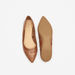 Celeste Women's Textured Point Toe Ballerina Shoes-Women%27s Ballerinas-thumbnail-4