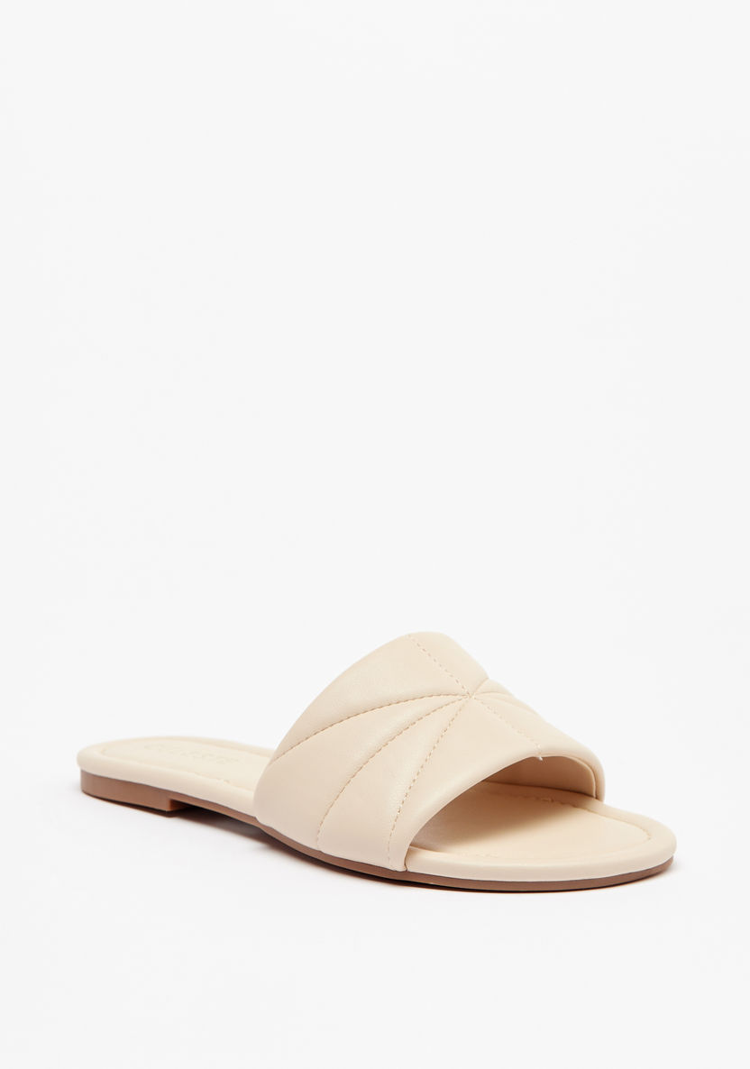 Celeste Women's Quilted Slip-On Slides-Women%27s Flat Sandals-image-0