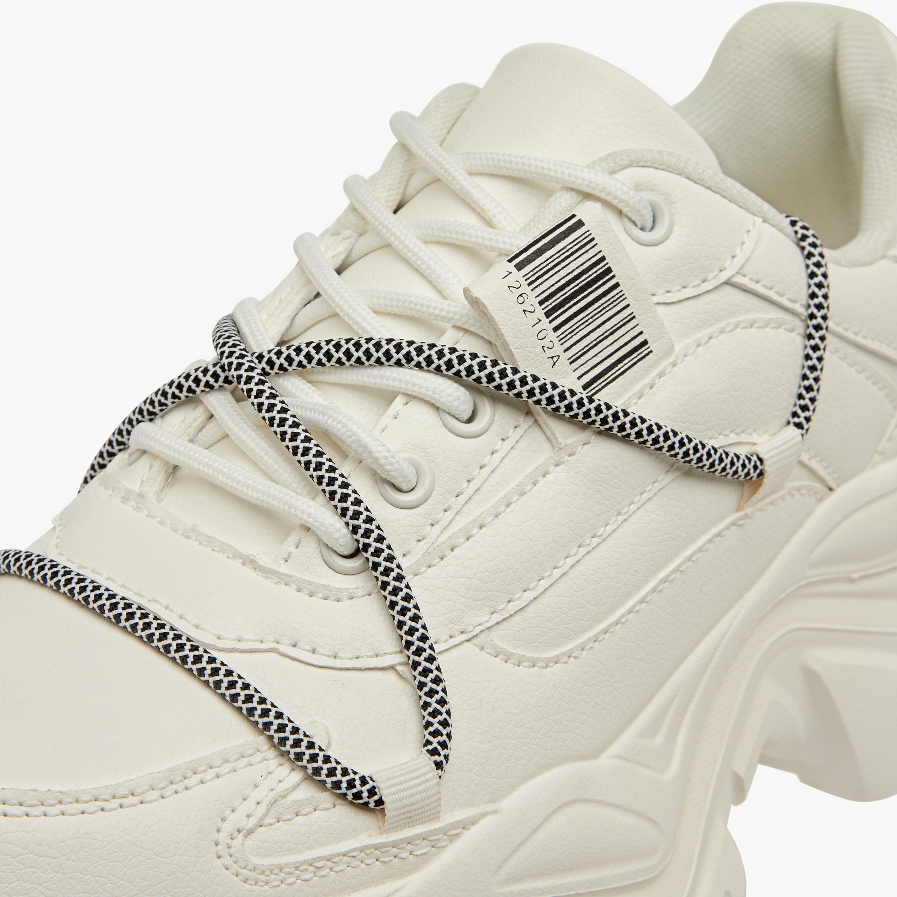 Missy Pull Tab Detail Lace-Up Ankle Sneakers-women-shoes-sneakers-image-4