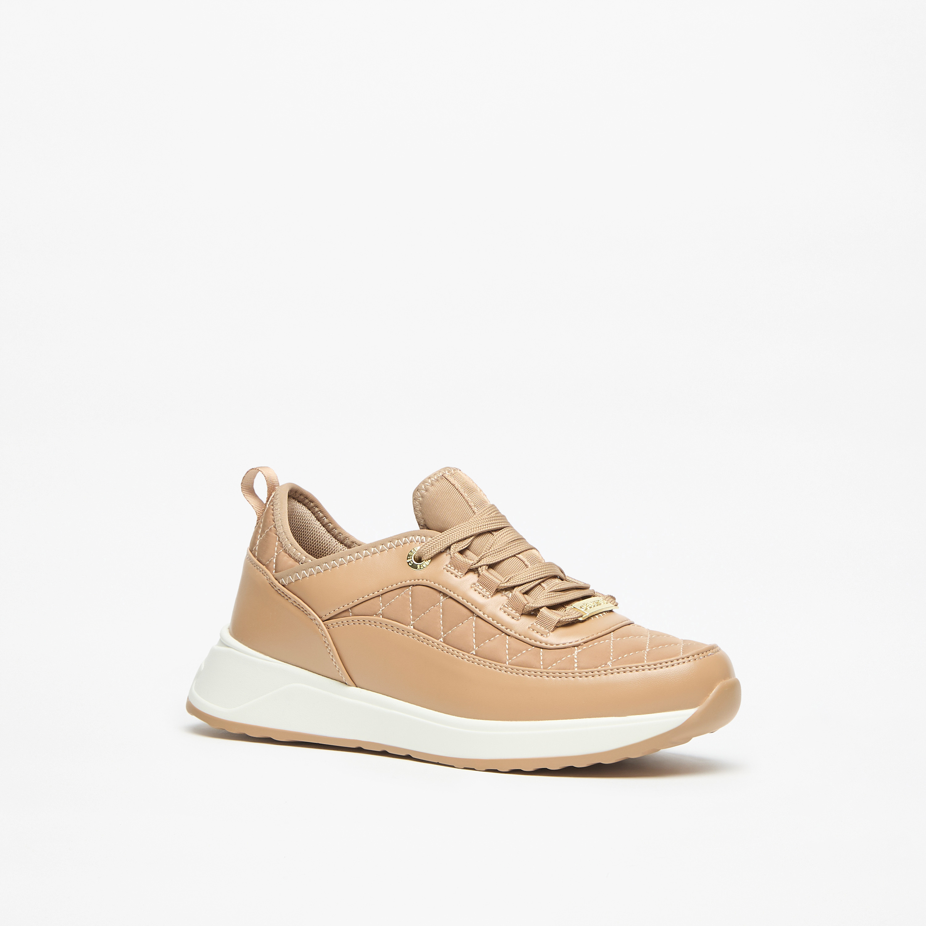 Celeste Women's Quilted Sneakers with Lace-Up Closure-women-shoes-sneakers-image-11