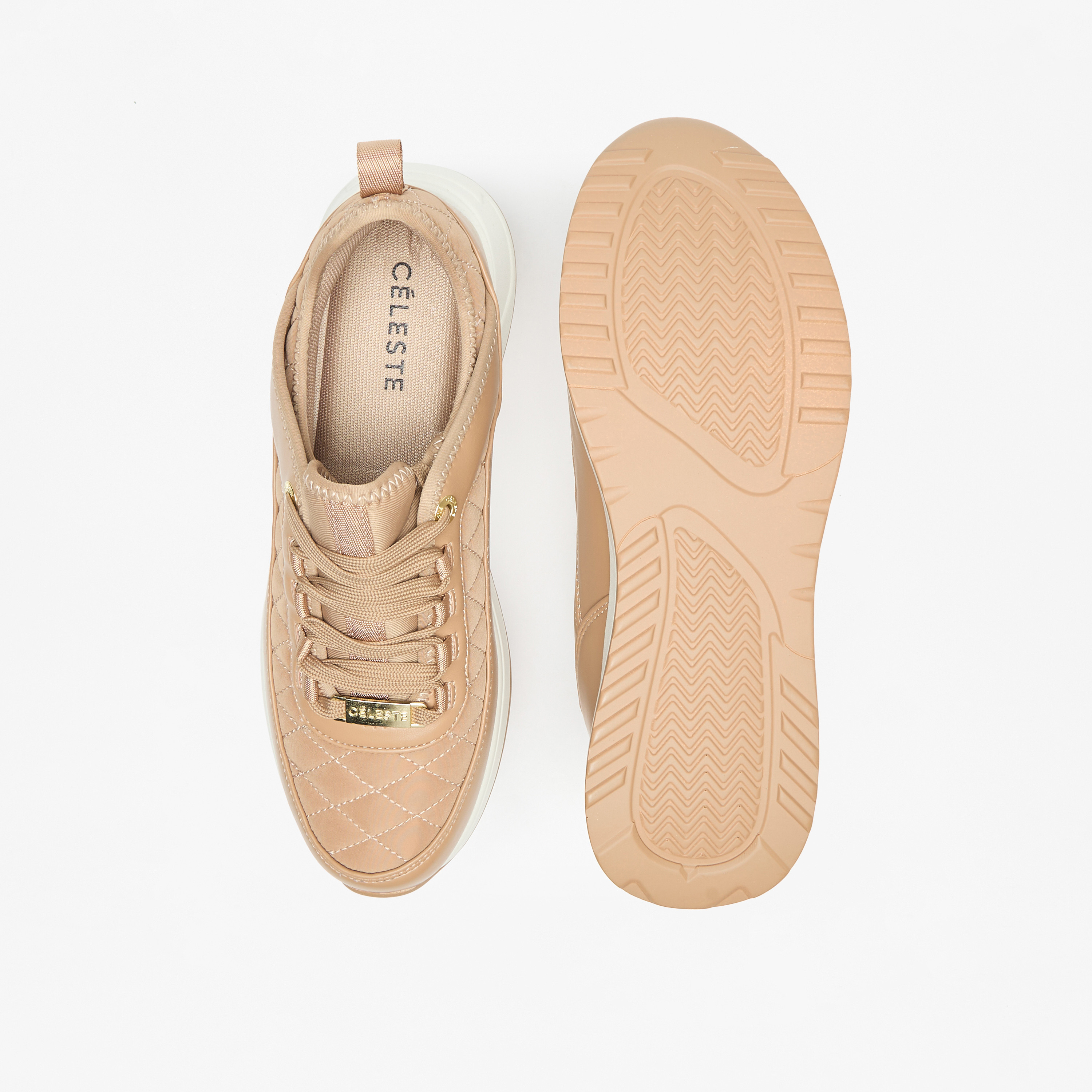 Celeste Women's Quilted Sneakers with Lace-Up Closure-women-shoes-sneakers-image-13