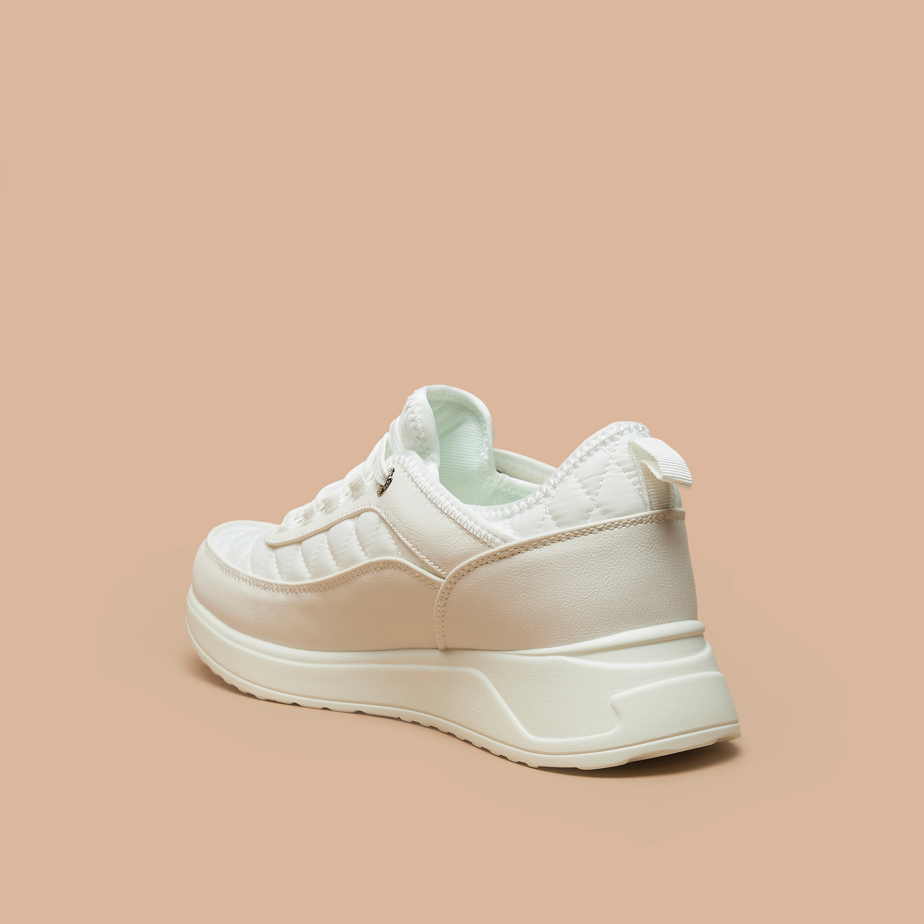Celeste Women's Quilted Sneakers with Lace-Up Closure-women-shoes-sneakers-image-2