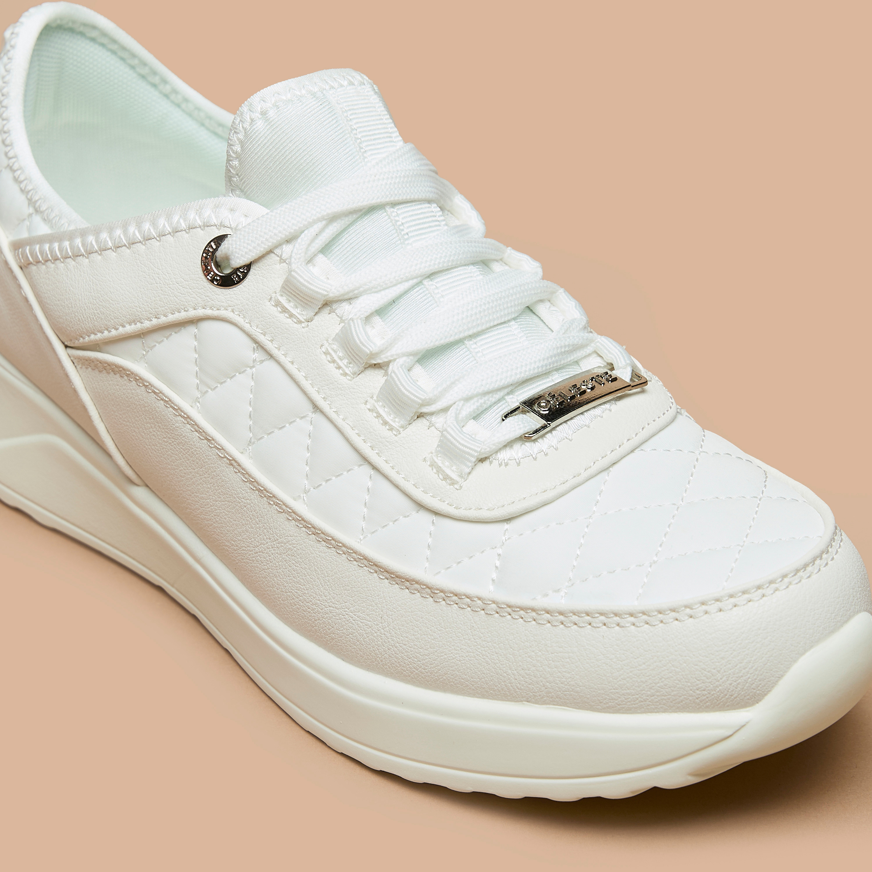 Celeste Women's Quilted Sneakers with Lace-Up Closure-women-shoes-sneakers-image-5