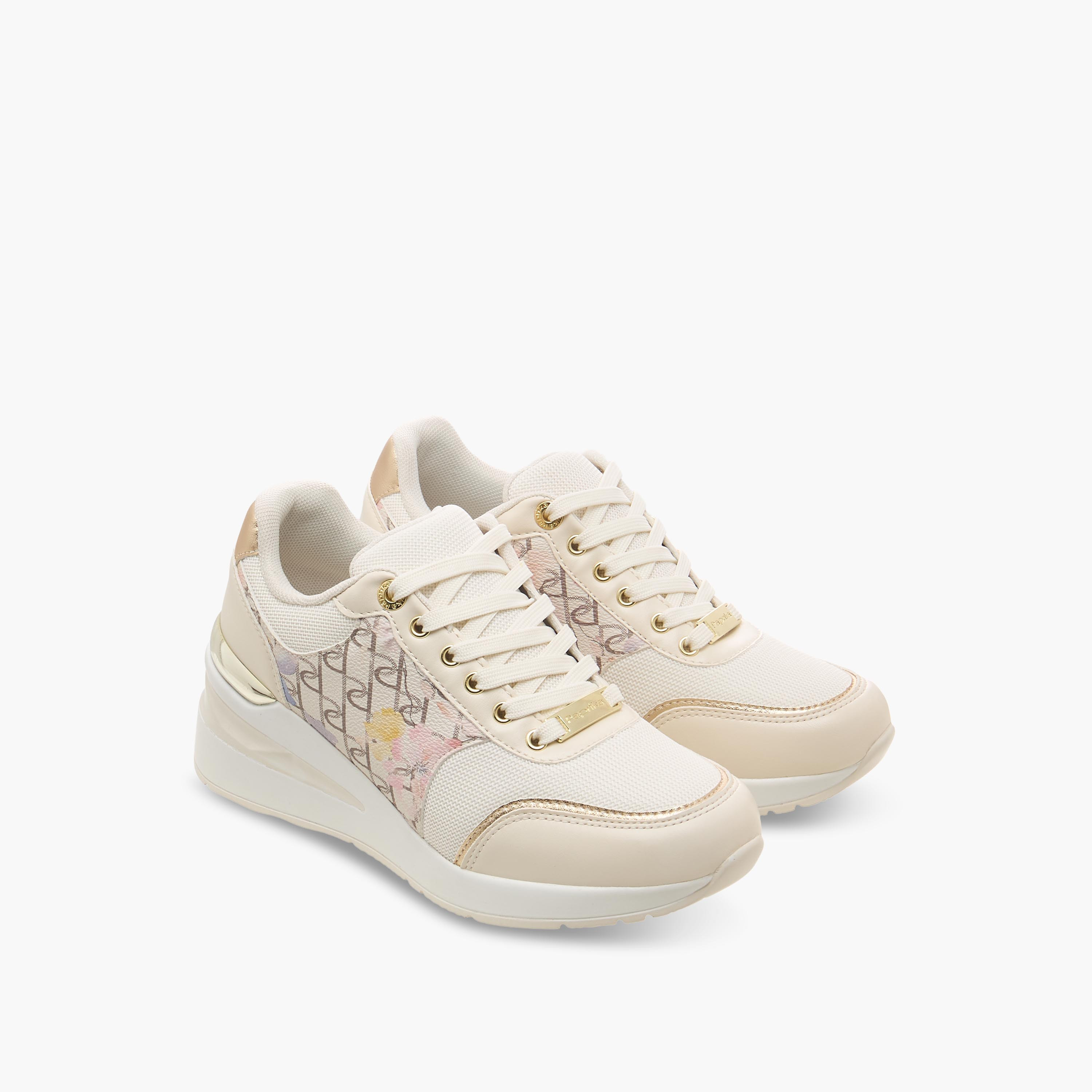 Paprika Women Lace-Up Ankle Sneakers-women-shoes-sneakers-image-1