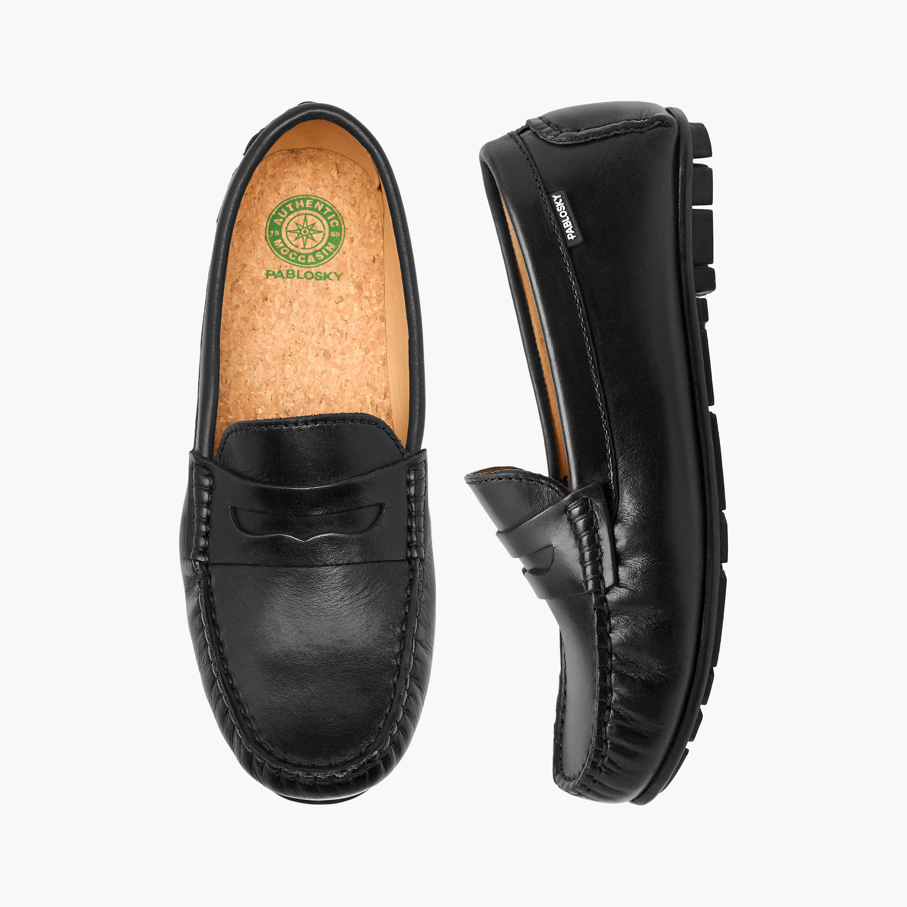 حذاء موكاسين بتفاصيل مفرغة للأولاد من بابلوسكي-boys-shoes-loafers-image-1