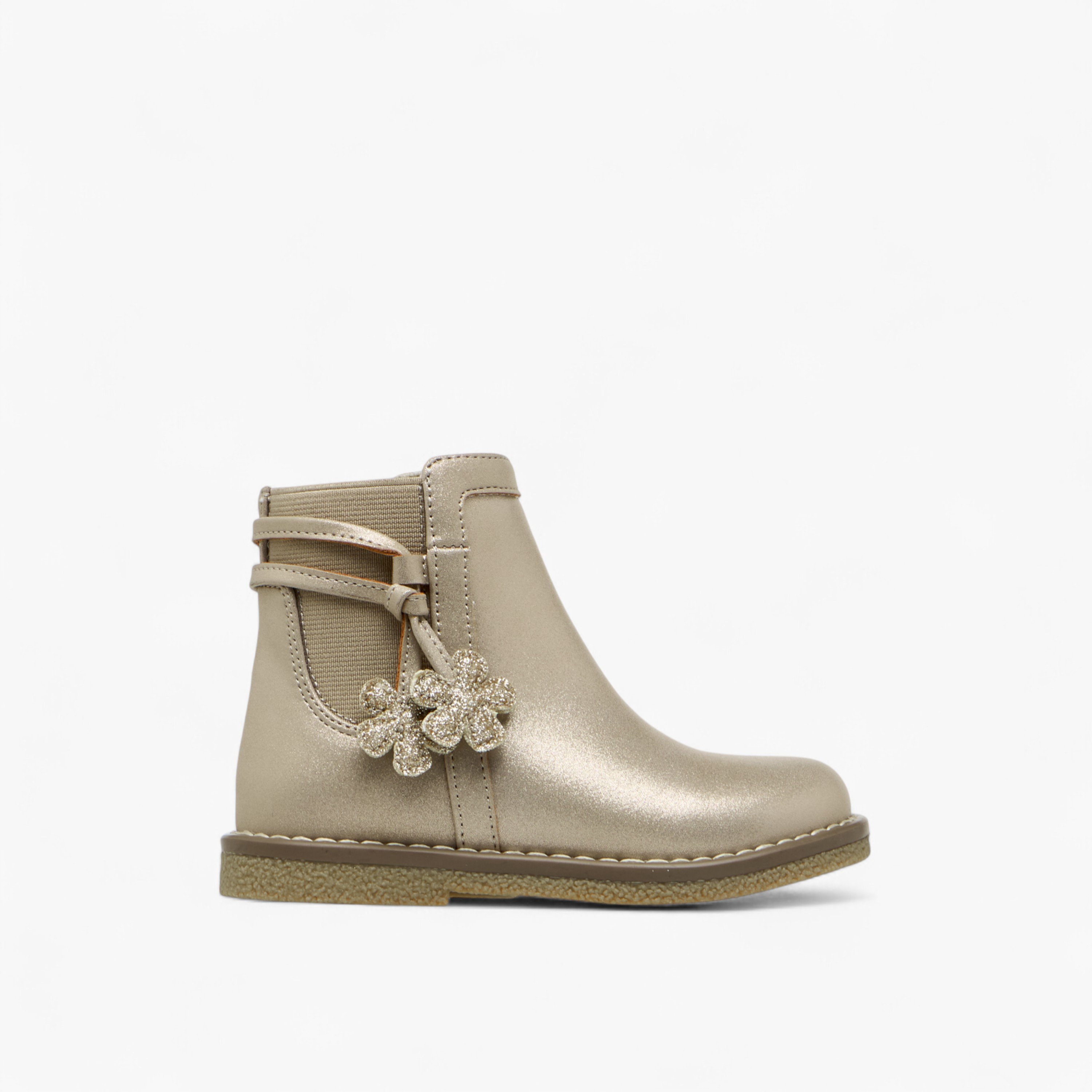 Juniors Solid Ankle Boots with Zip Closure-girls-shoes-boots-image-3