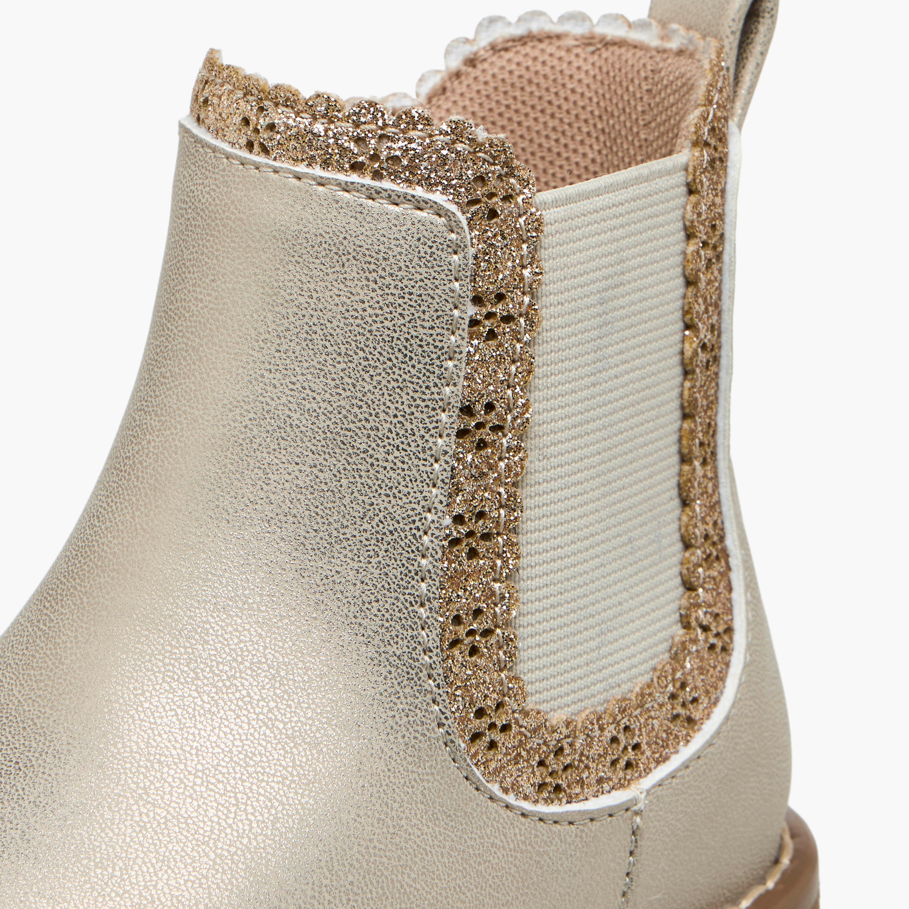 Juniors Cutout Detail Ankle Boots with Zip Closure-girls-shoes-boots-image-4