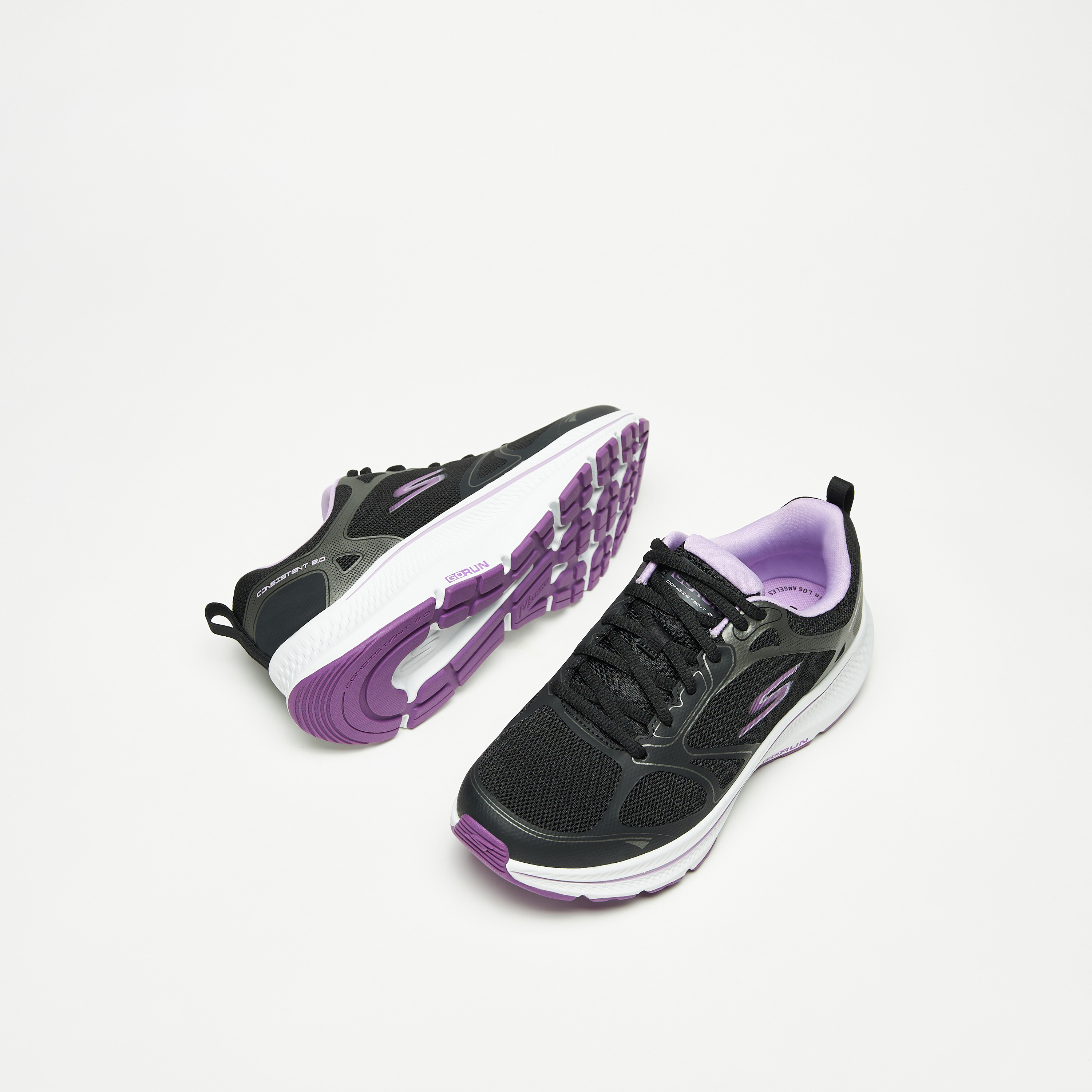 Skechers Go Run Consistent 2.0 Women Memory Foam Running Shoes 128608-BKPR | OE-sports-women-shoes-image-6