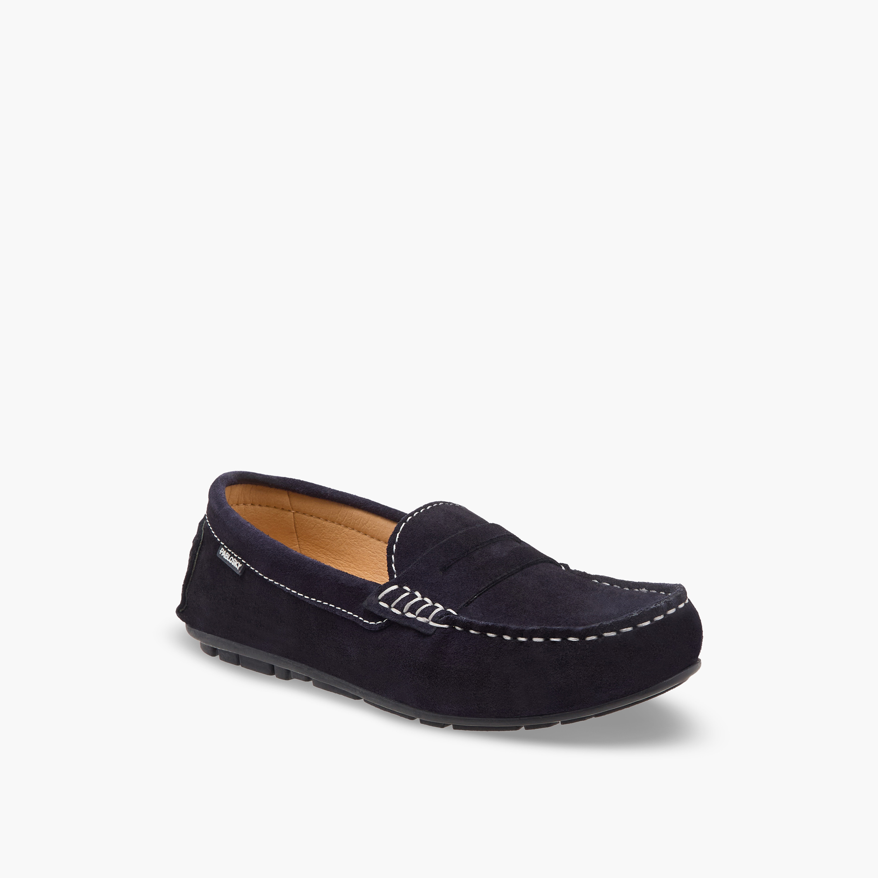 Pablosky Boys Leather Slip-On Loafers-boys-shoes-loafers-image-2