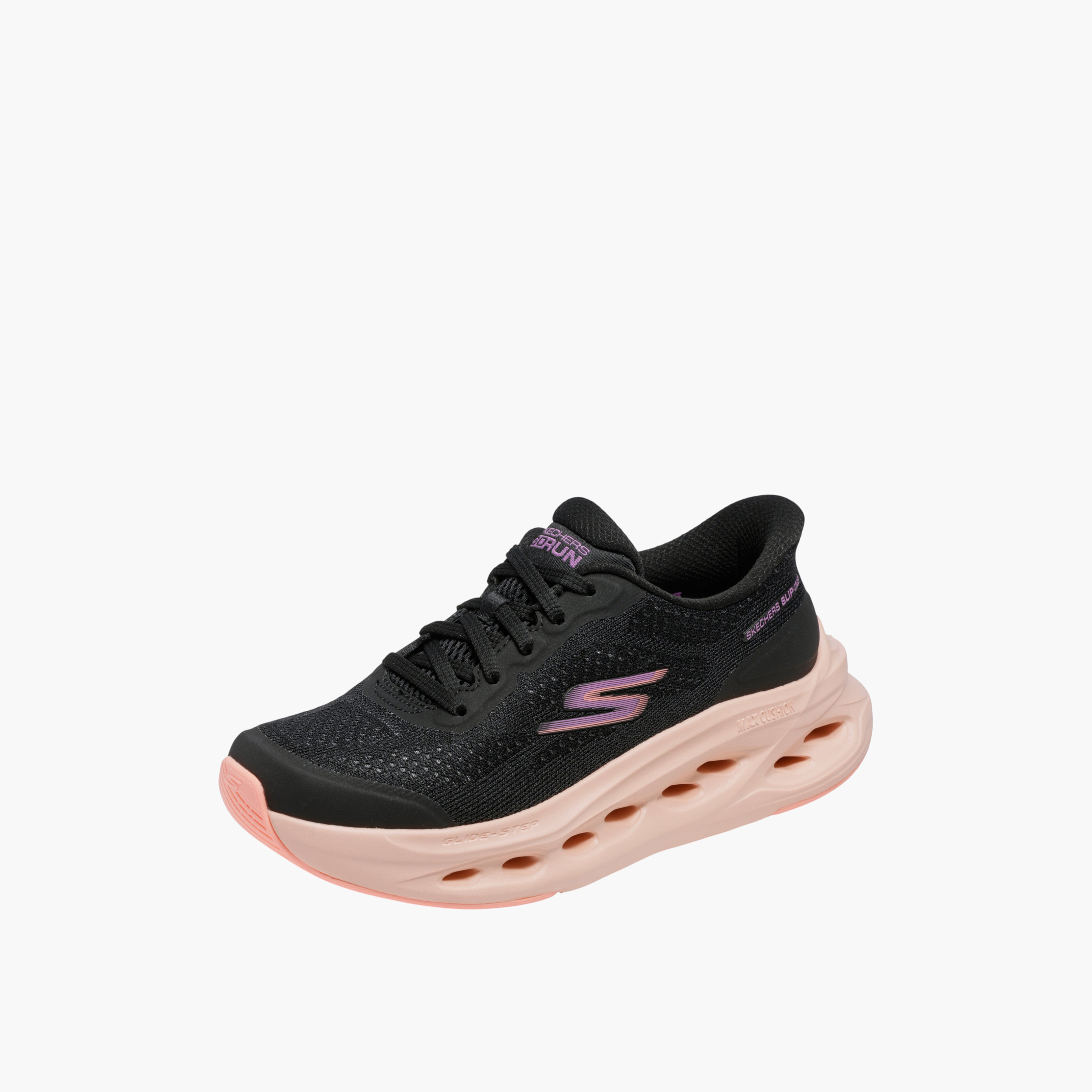 Skechers Women MAX CUSHIONING GLIDE-STEP Lace-Up Sports Shoes-women-shoes-sports-image-3
