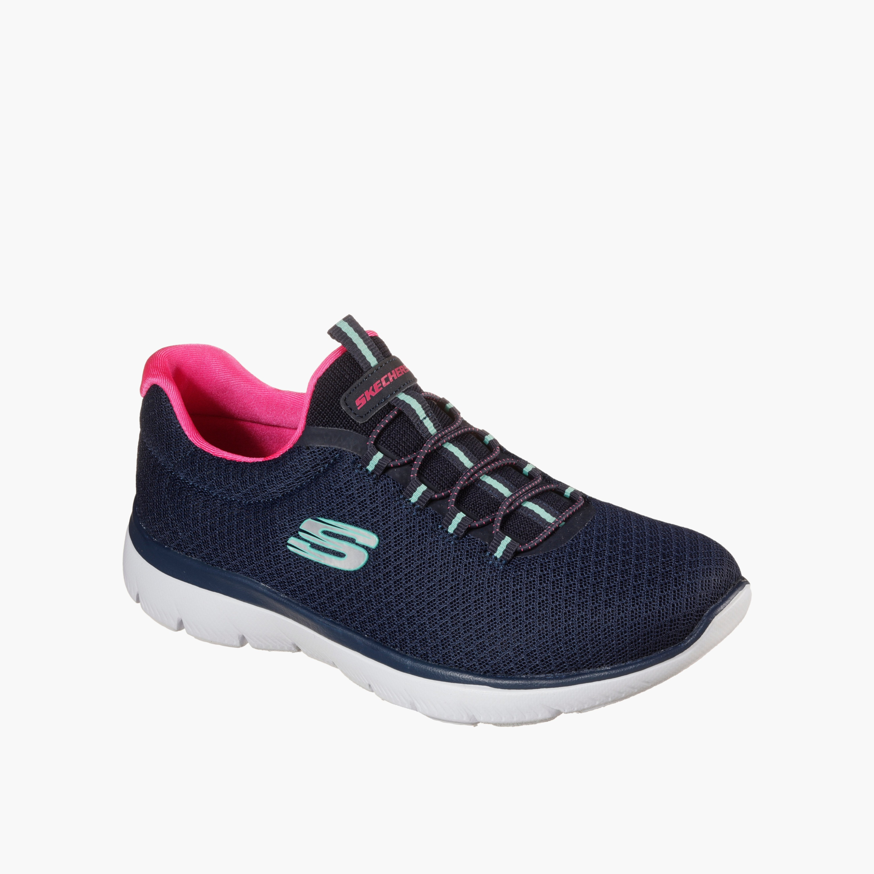 Skechers Women SUMMITS Textured Slip-On Sports Shoes-women-shoes-sneakers-image-4
