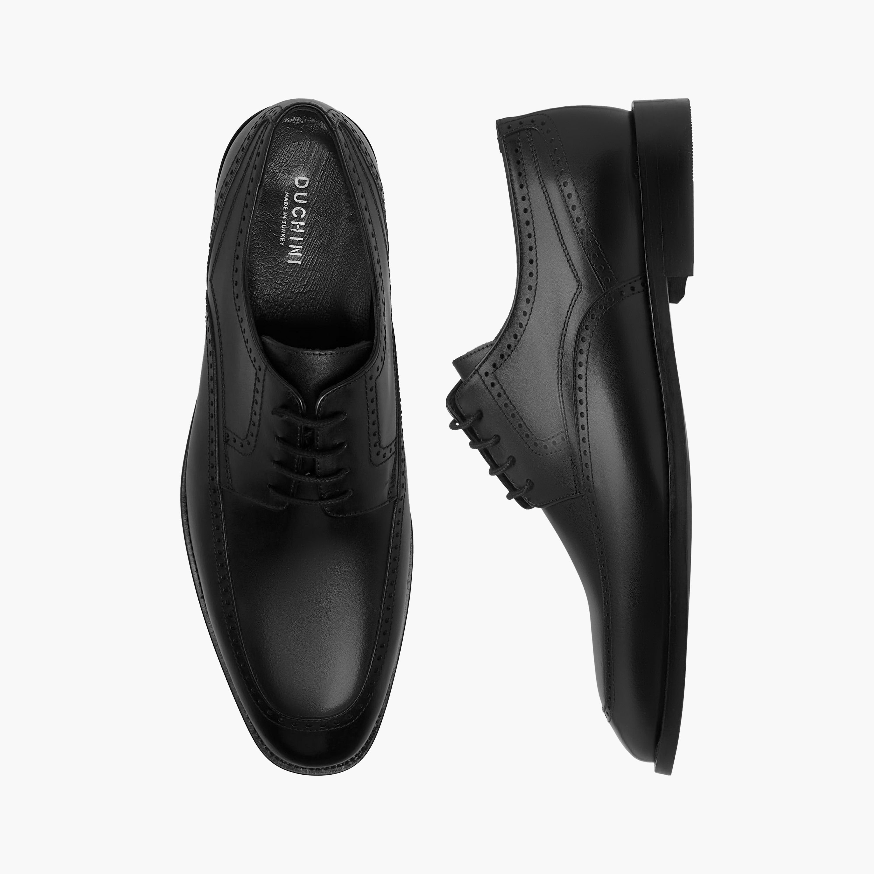Duchini Men Lace-Up Leather Derby Shoes-men-shoes-formalshoes-image-1