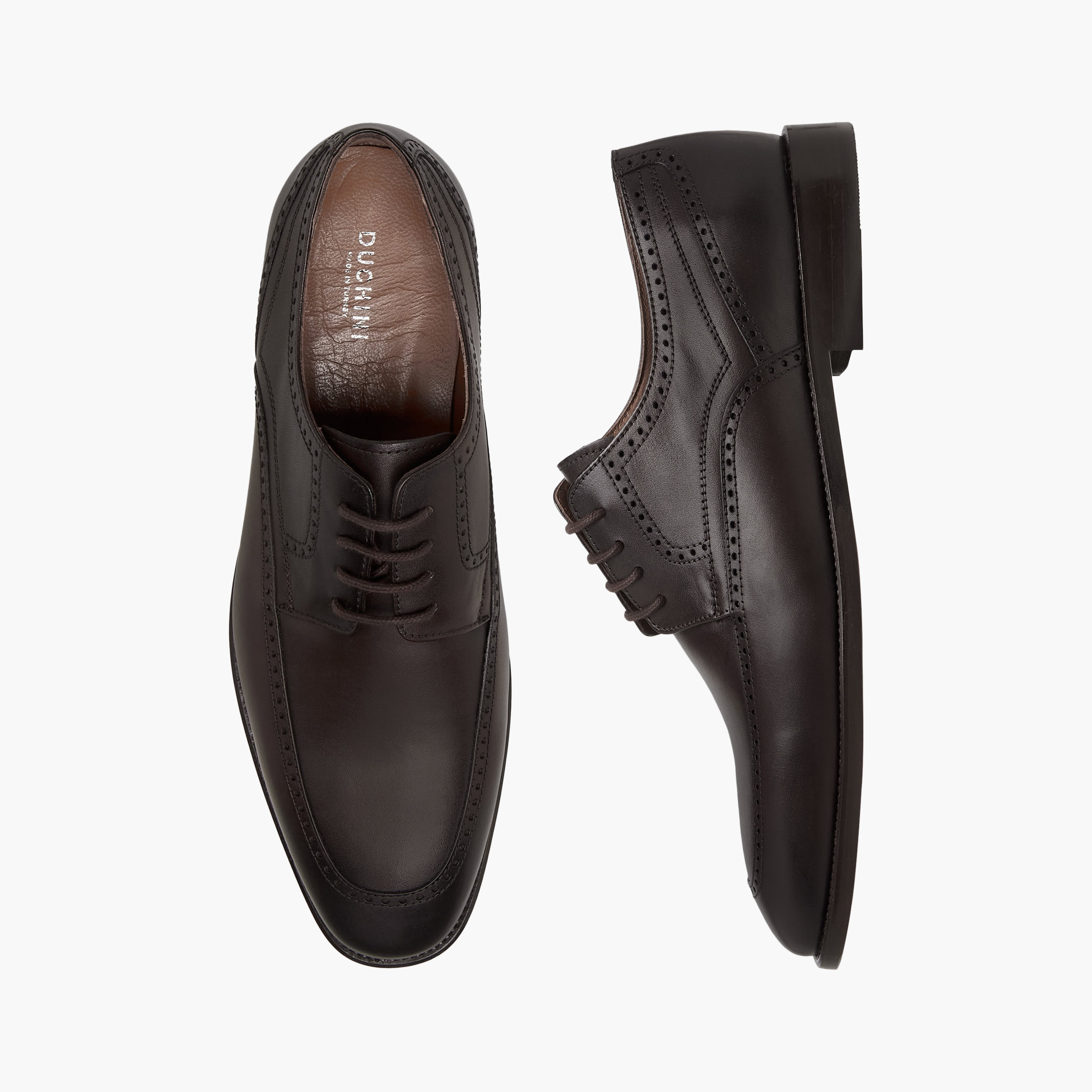 Duchini Men Lace-Up Leather Derby Shoes-men-shoes-formalshoes-image-1
