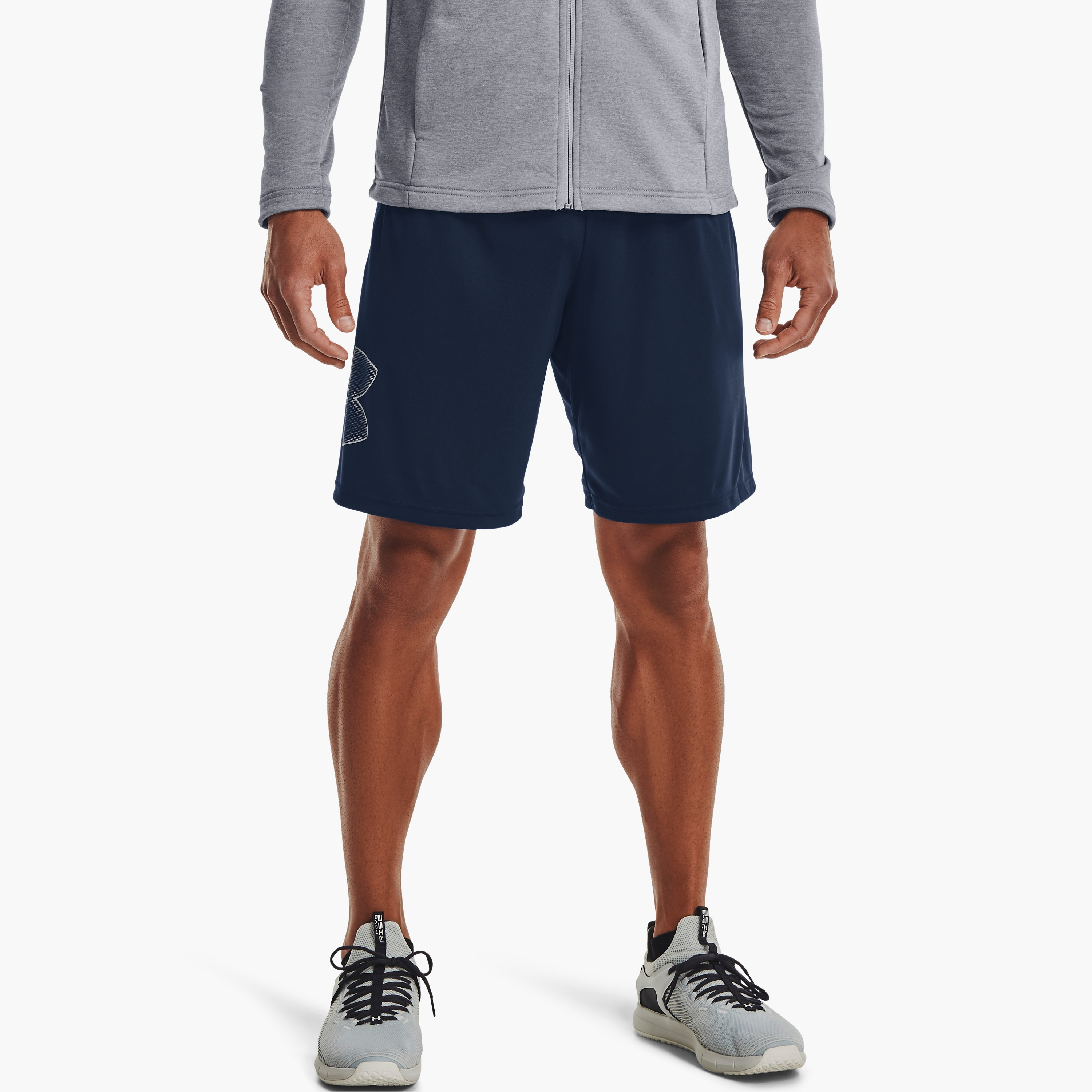 شورت متوسط الارتفاع بشعار الماركة من اندر ارمر تك | 1306443-men-clothing-bottoms-shorts-image-13