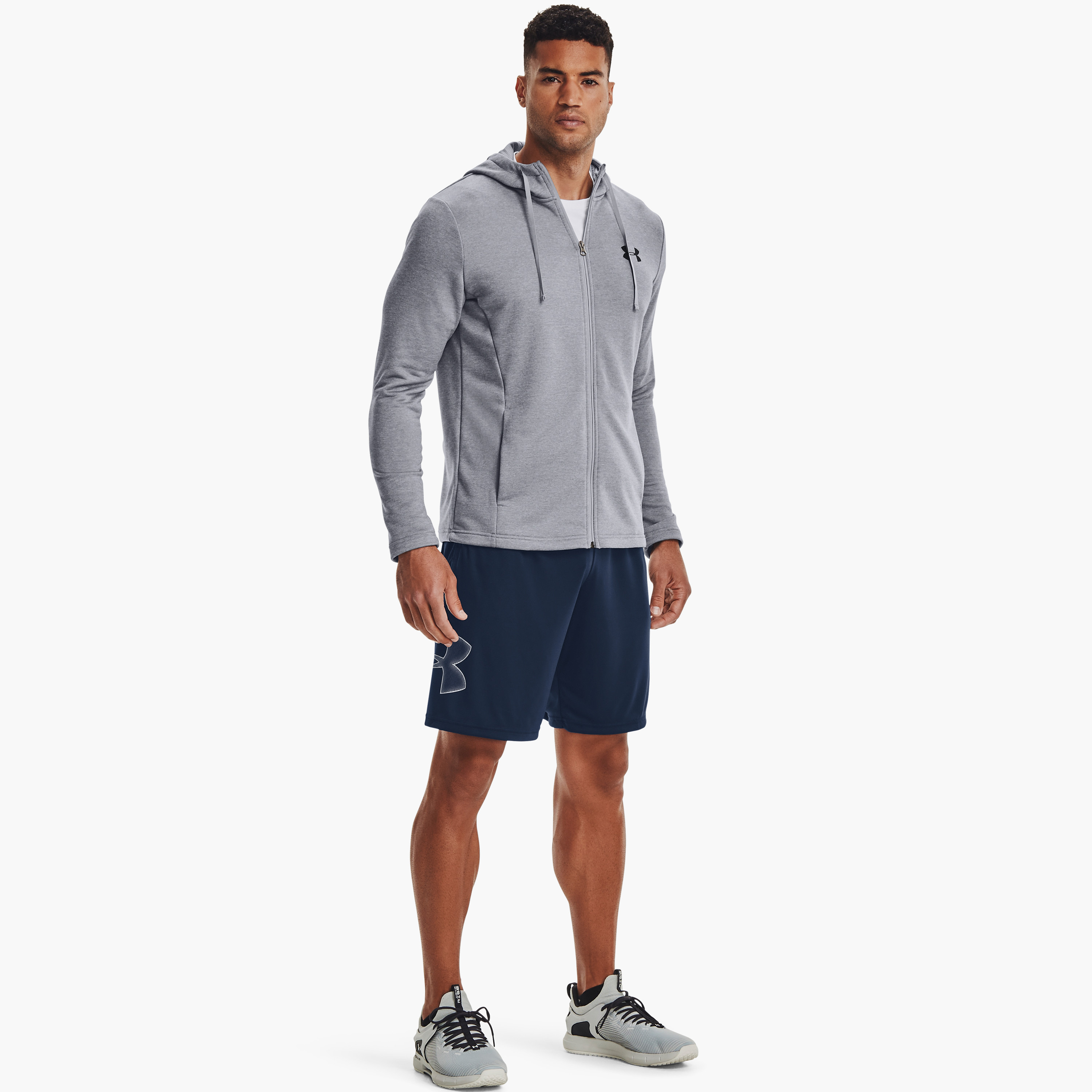شورت متوسط الارتفاع بشعار الماركة من اندر ارمر تك | 1306443-men-clothing-bottoms-shorts-image-14