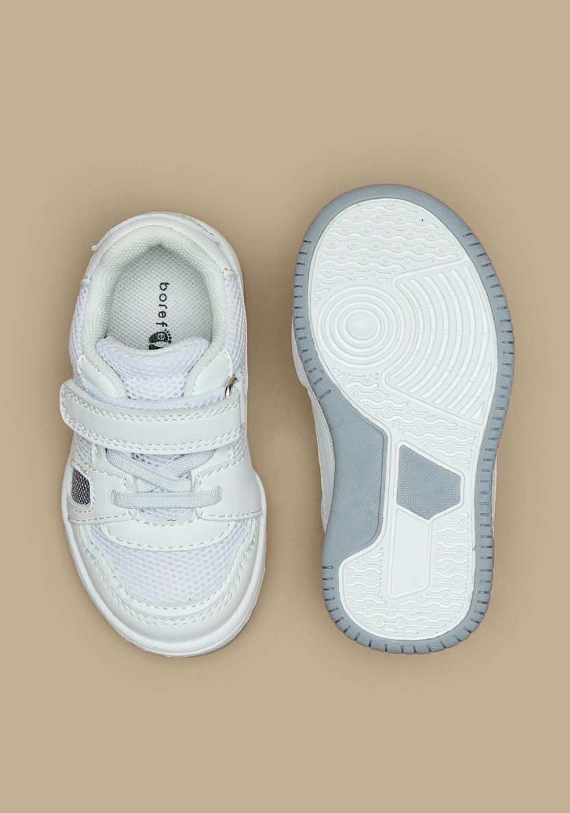 Barefeet Textured Sneakers with Hook and Loop Closure-Boy%27s Sneakers-image-4