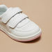Juniors Textured Sneakers with Hook and Loop Closure-Girl%27s Sneakers-thumbnailMobile-3