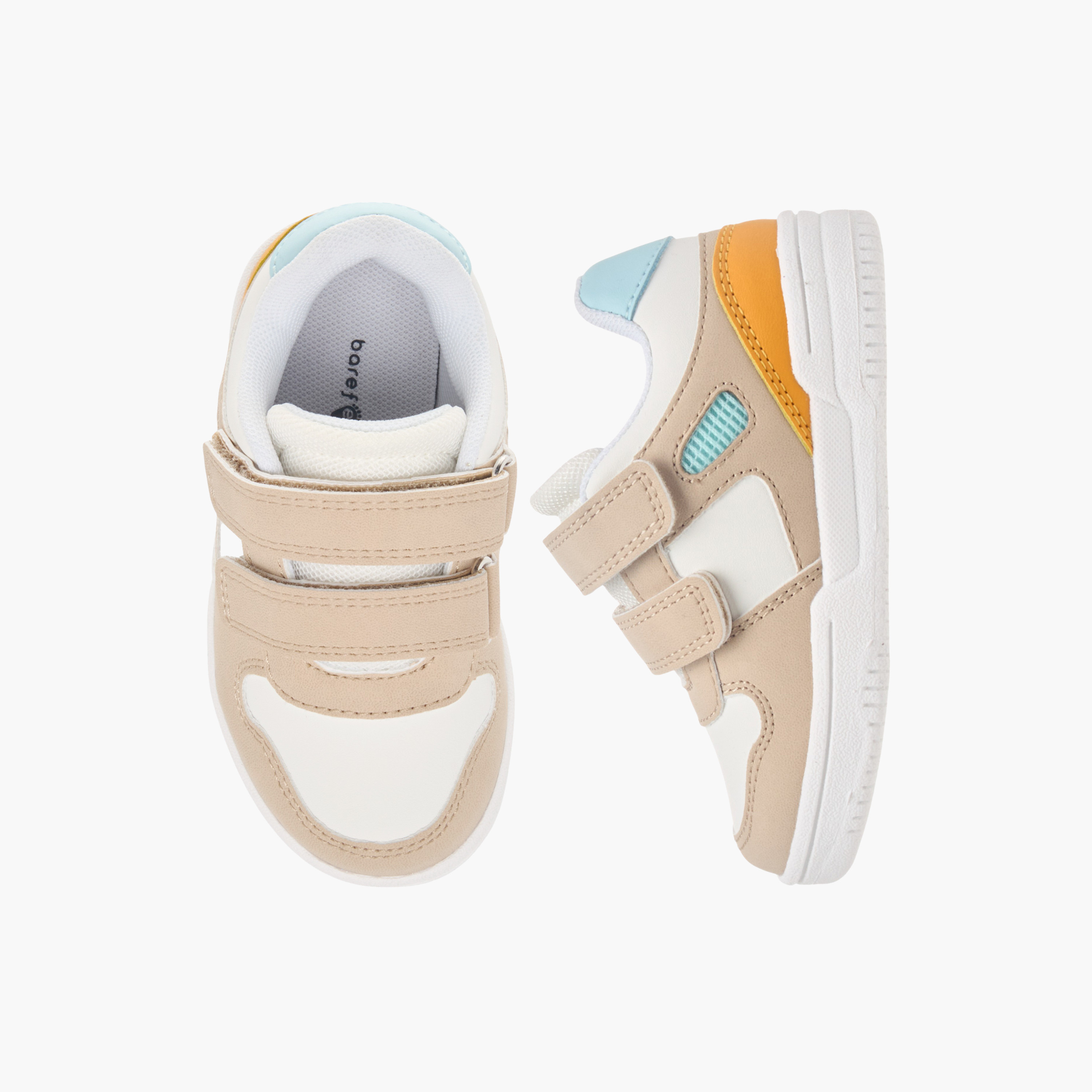 Barefeet Panelled Sneakers with Hook and Loop Closure-boys-shoes-sneakers-image-1