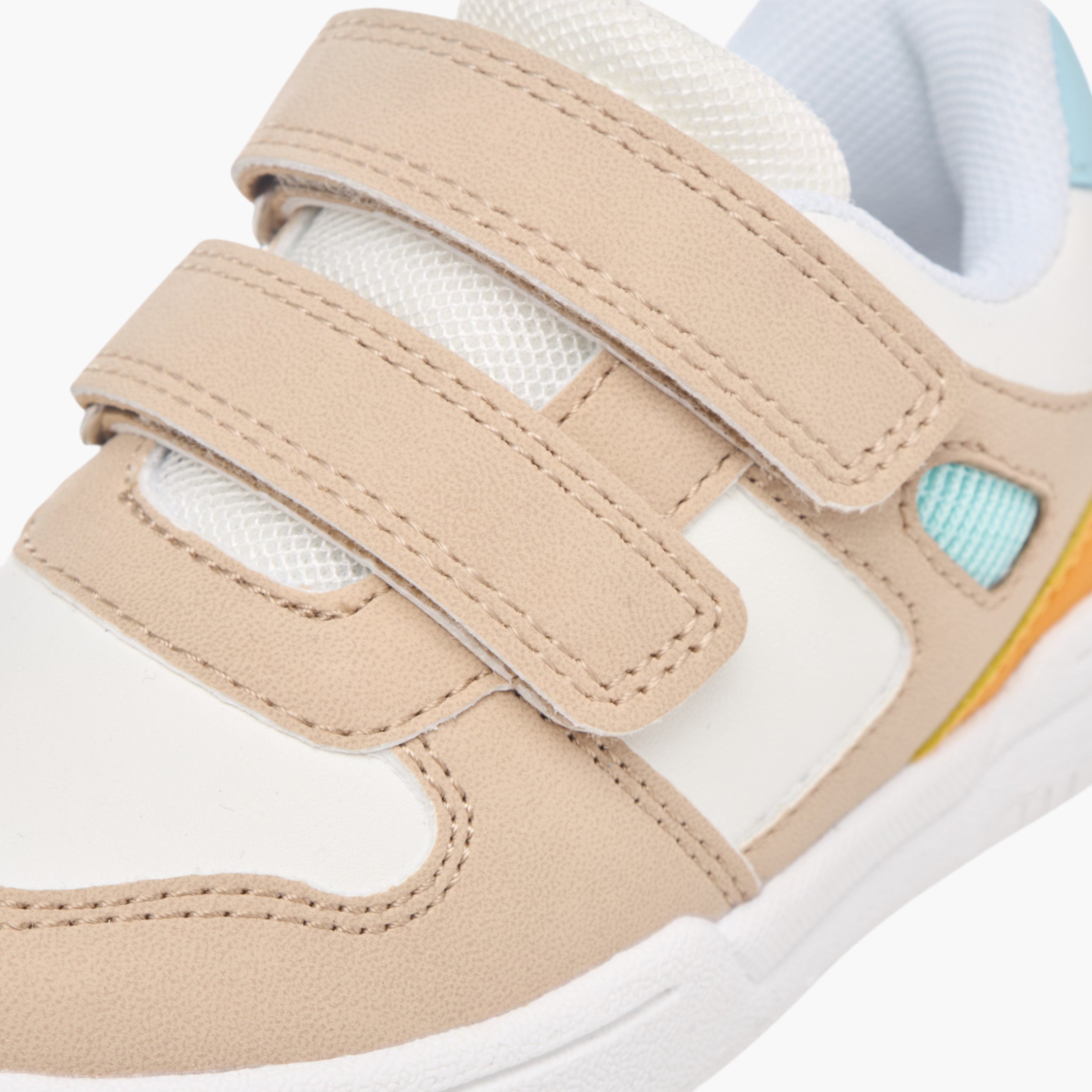 Barefeet Panelled Sneakers with Hook and Loop Closure-boys-shoes-sneakers-image-4