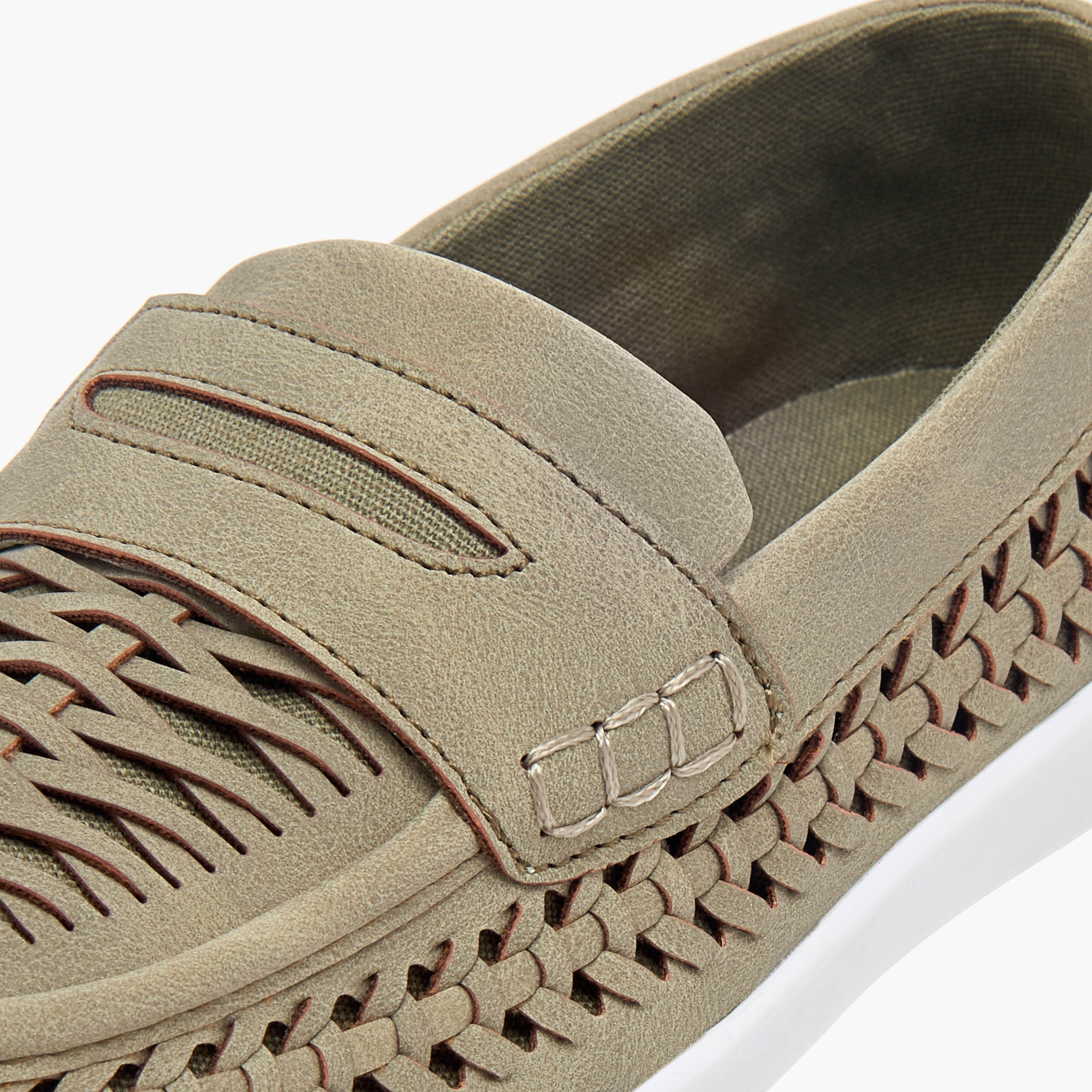 Mister Duchini Weave Textured Slip-On Loafers-boys-shoes-loafers-image-9