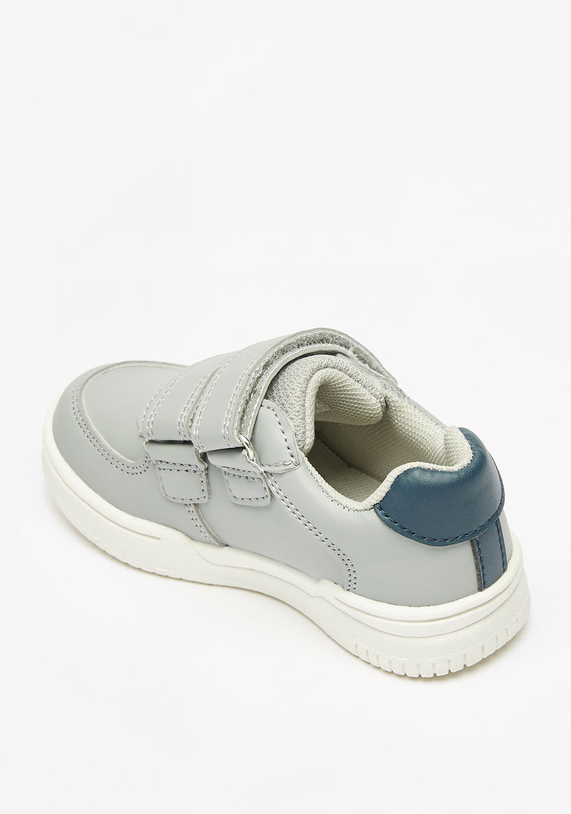 Barefeet Panelled Sneakers with Hook and Loop Closure-Boy%27s Sneakers-image-1