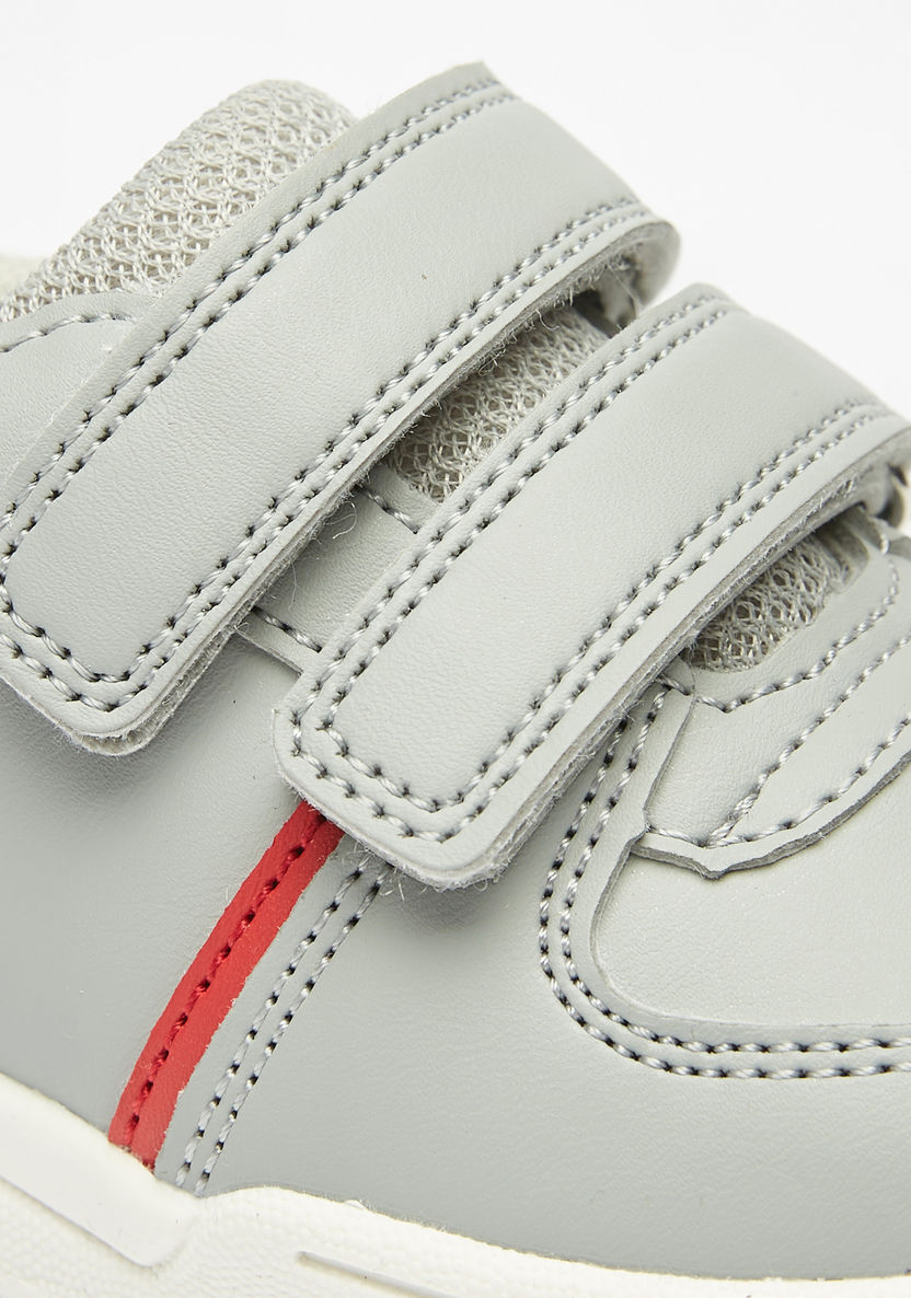 Barefeet Panelled Sneakers with Hook and Loop Closure-Boy%27s Sneakers-image-4