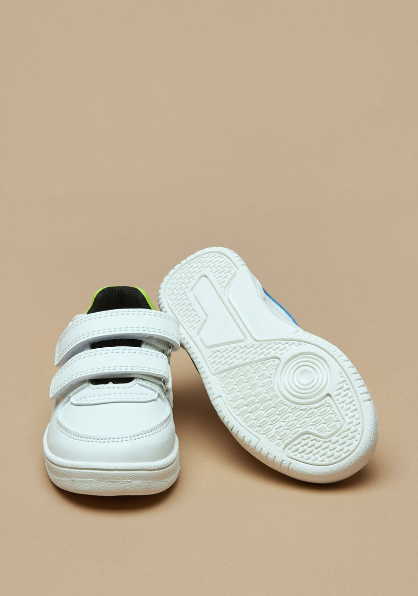 Barefeet Panelled Sneakers with Hook and Loop Closure-Boy%27s Sneakers-image-2