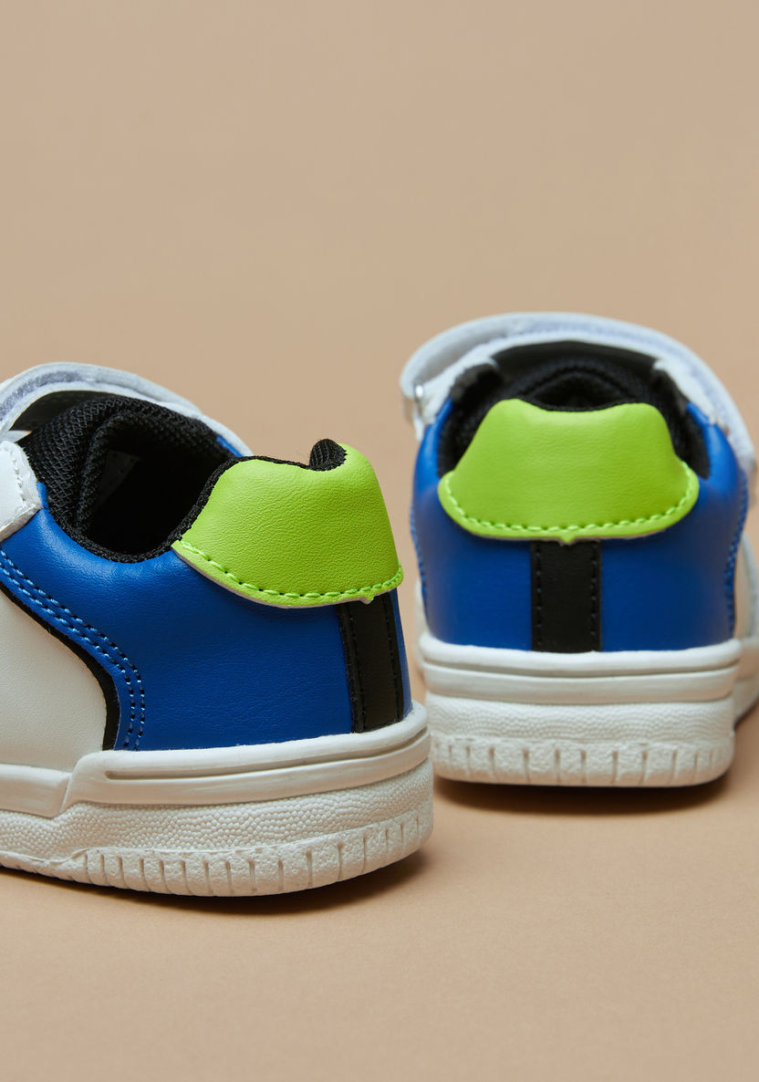 Barefeet Panelled Sneakers with Hook and Loop Closure-Boy%27s Sneakers-image-3