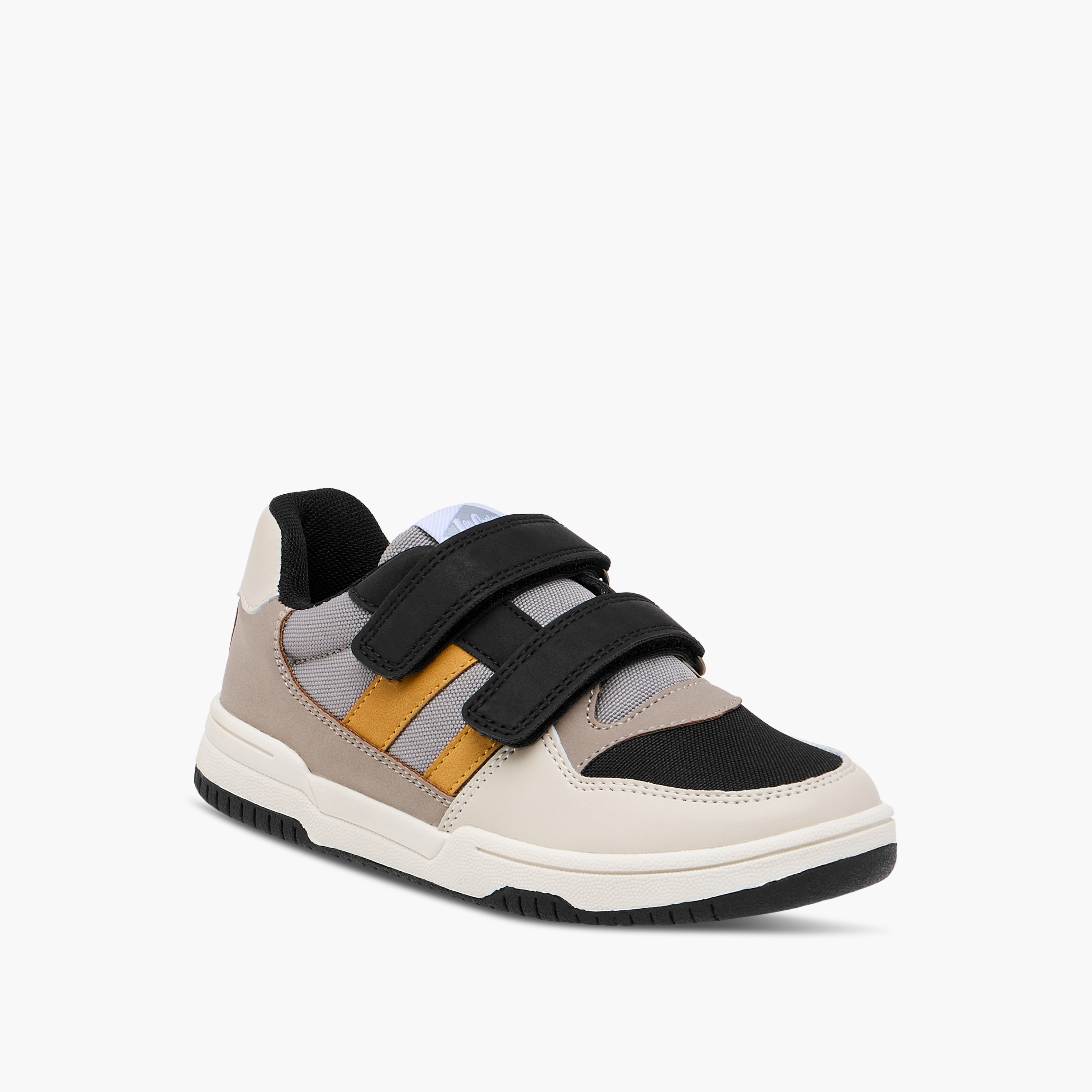 Lee Cooper Boys Panelled Sneakers with Hook and Loop Closure-boys-shoes-sneakers-image-2