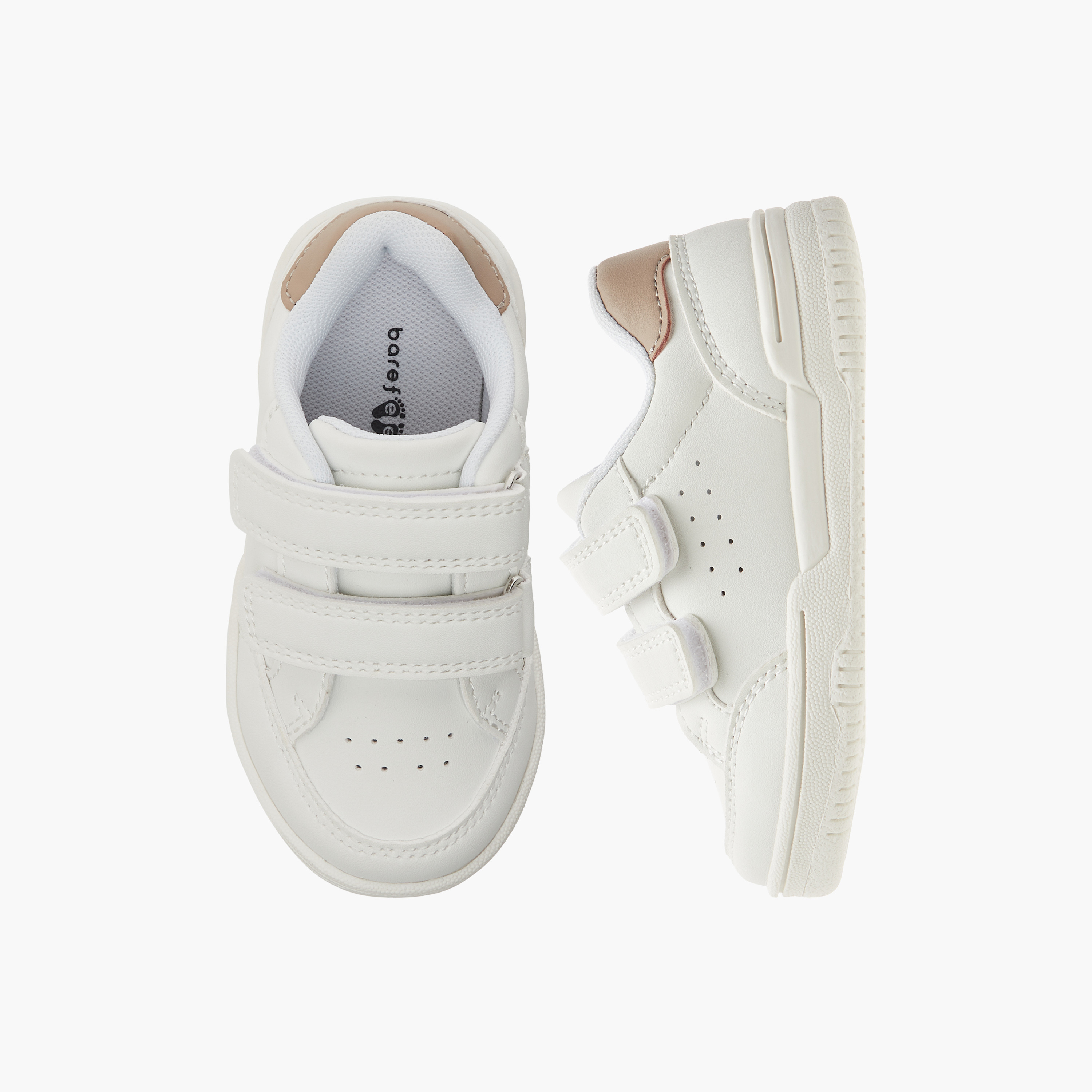 Barefeet Textured Sneakers with Hook and Loop Closure-boys-shoes-sneakers-image-1