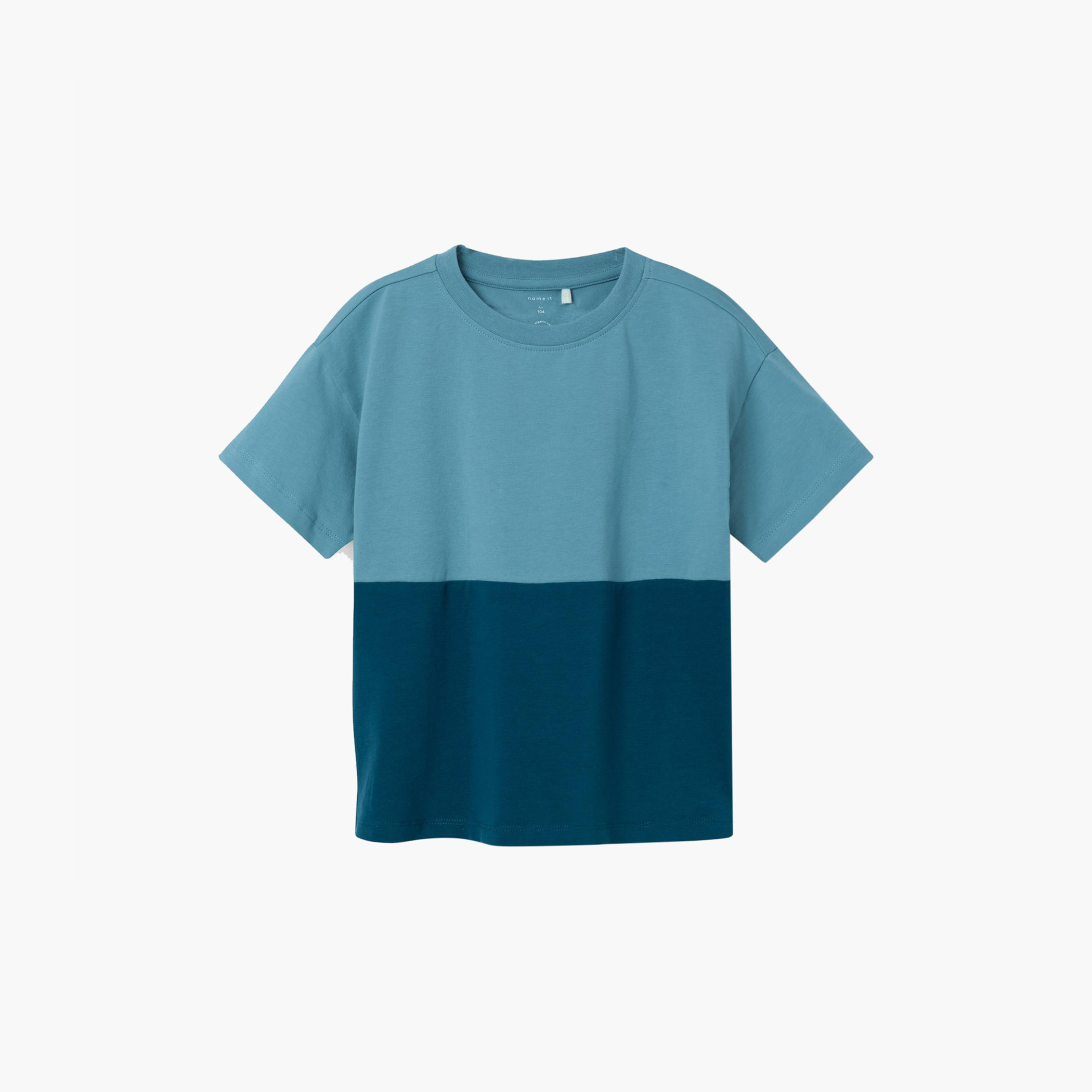 Name It Colourblock Boxy T-shirt with Short Sleeves-boys-clothing-tshirtsandpolos-image-1