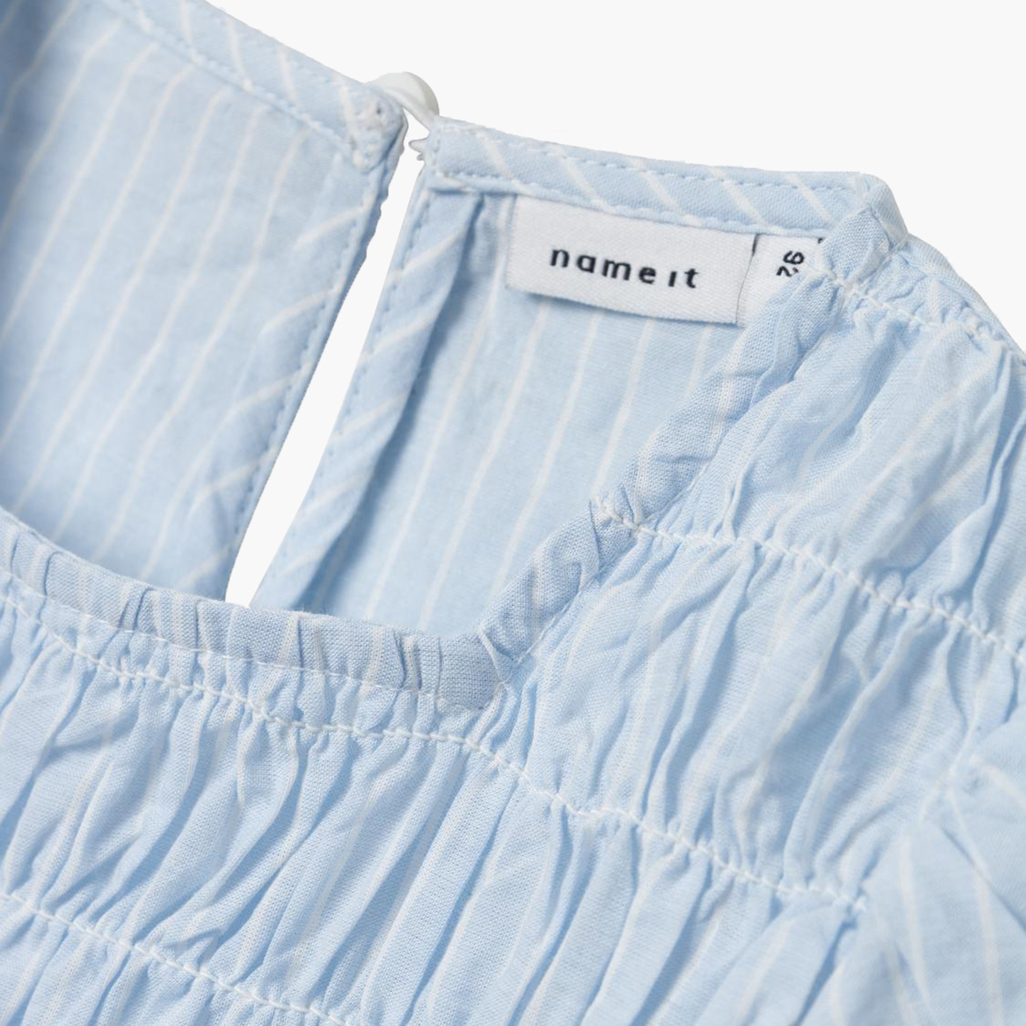 بلوزة شيفلي بارزة الملمس بياقة مربعة وأكمام قصيرة من نيم إت-girls-clothing-blousesandshirts-image-3